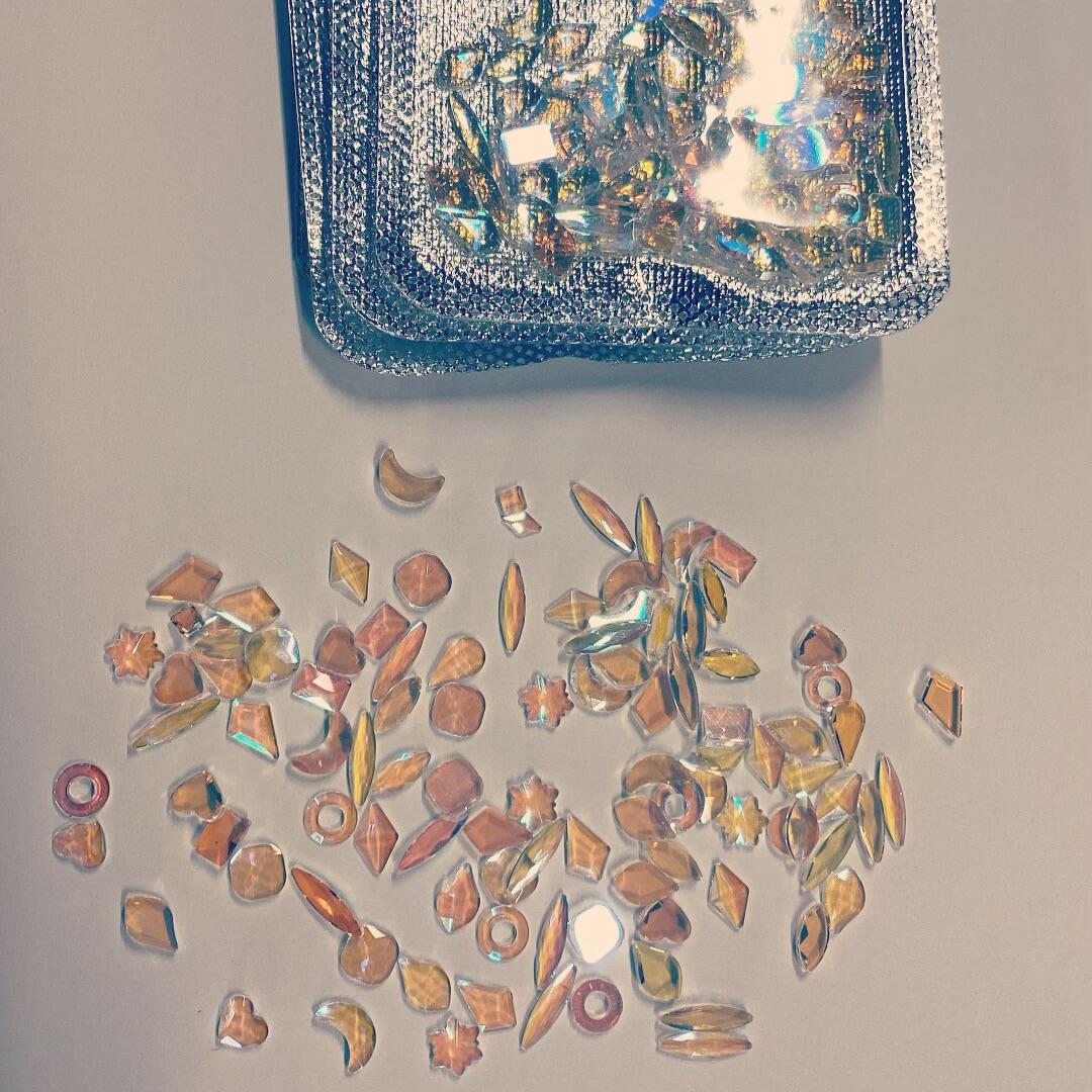 3D Glass Nails Jewelry | Crystal Nail Art Nail Tips Rhinestones