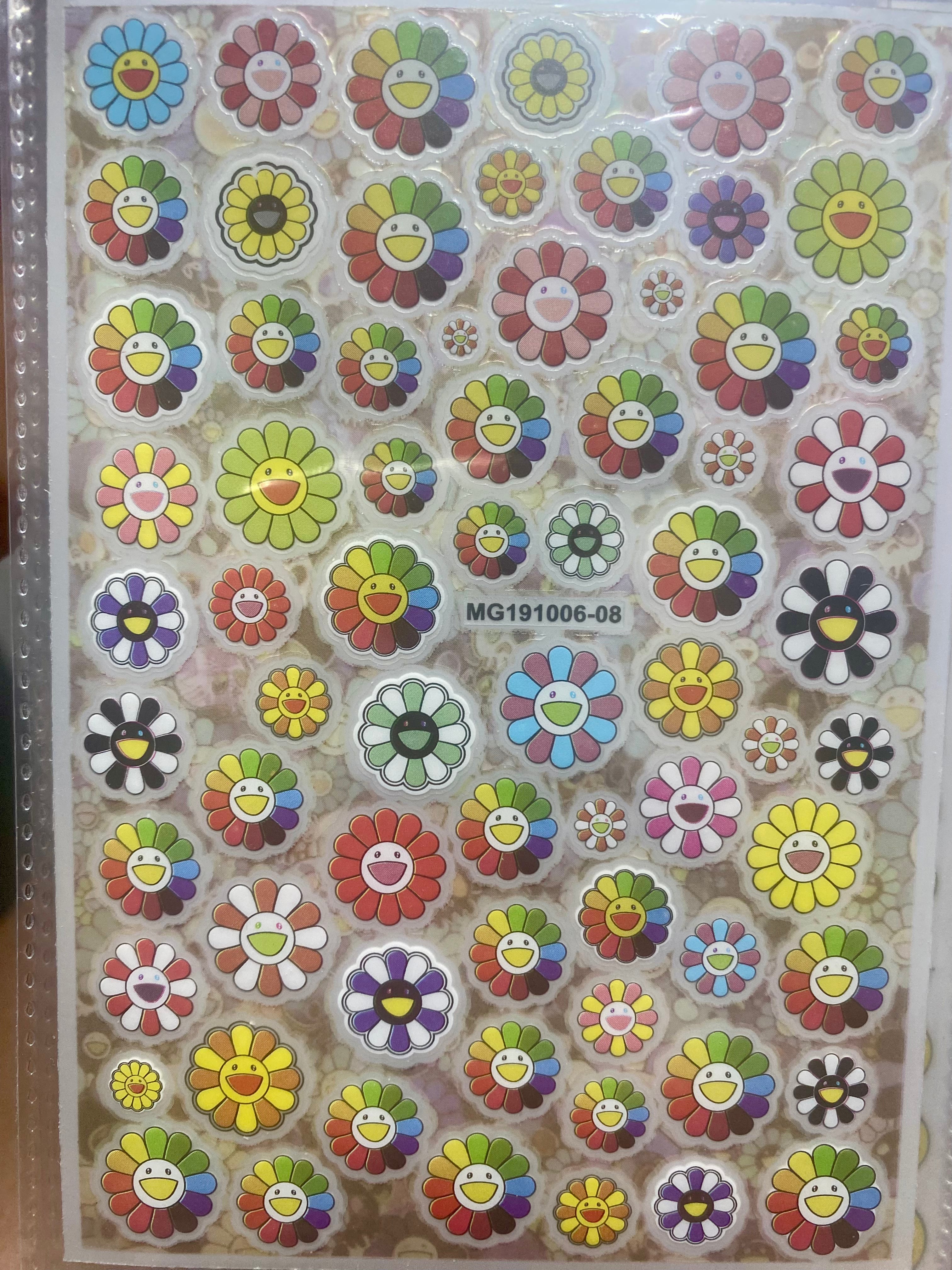 Flowers daisy nail art stickers nail decoration