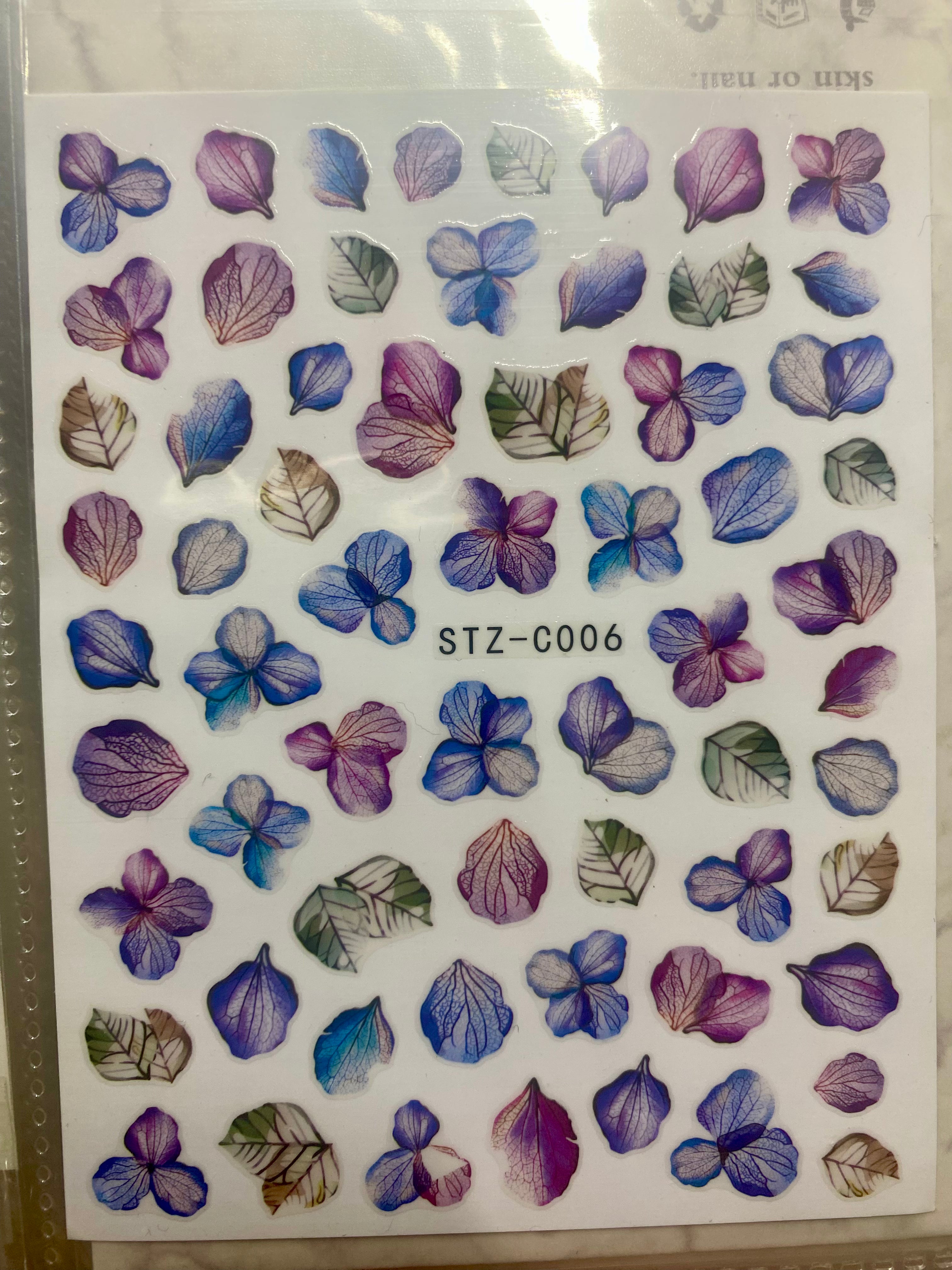 Flowers nail art stickers nail decoration