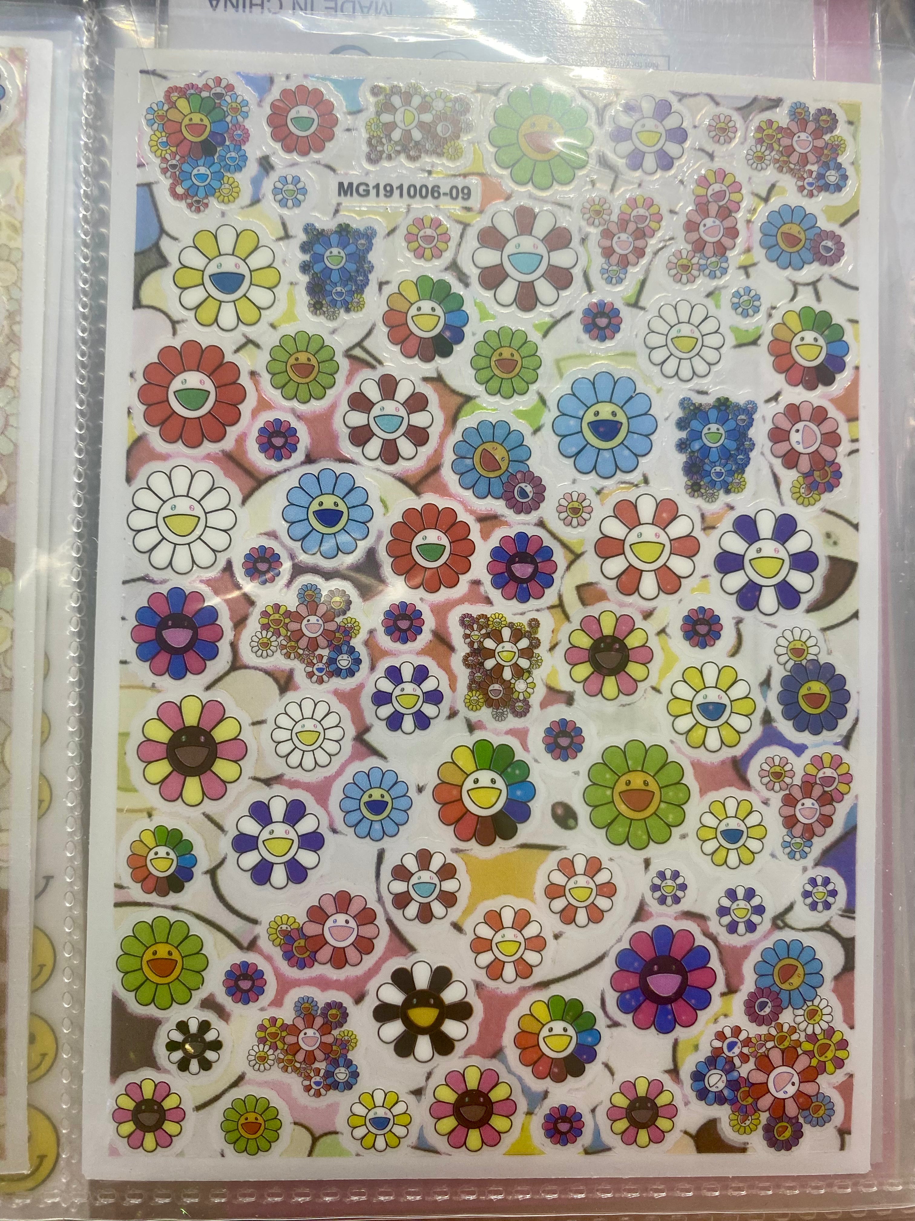 Flowers daisy nail art stickers nail decoration