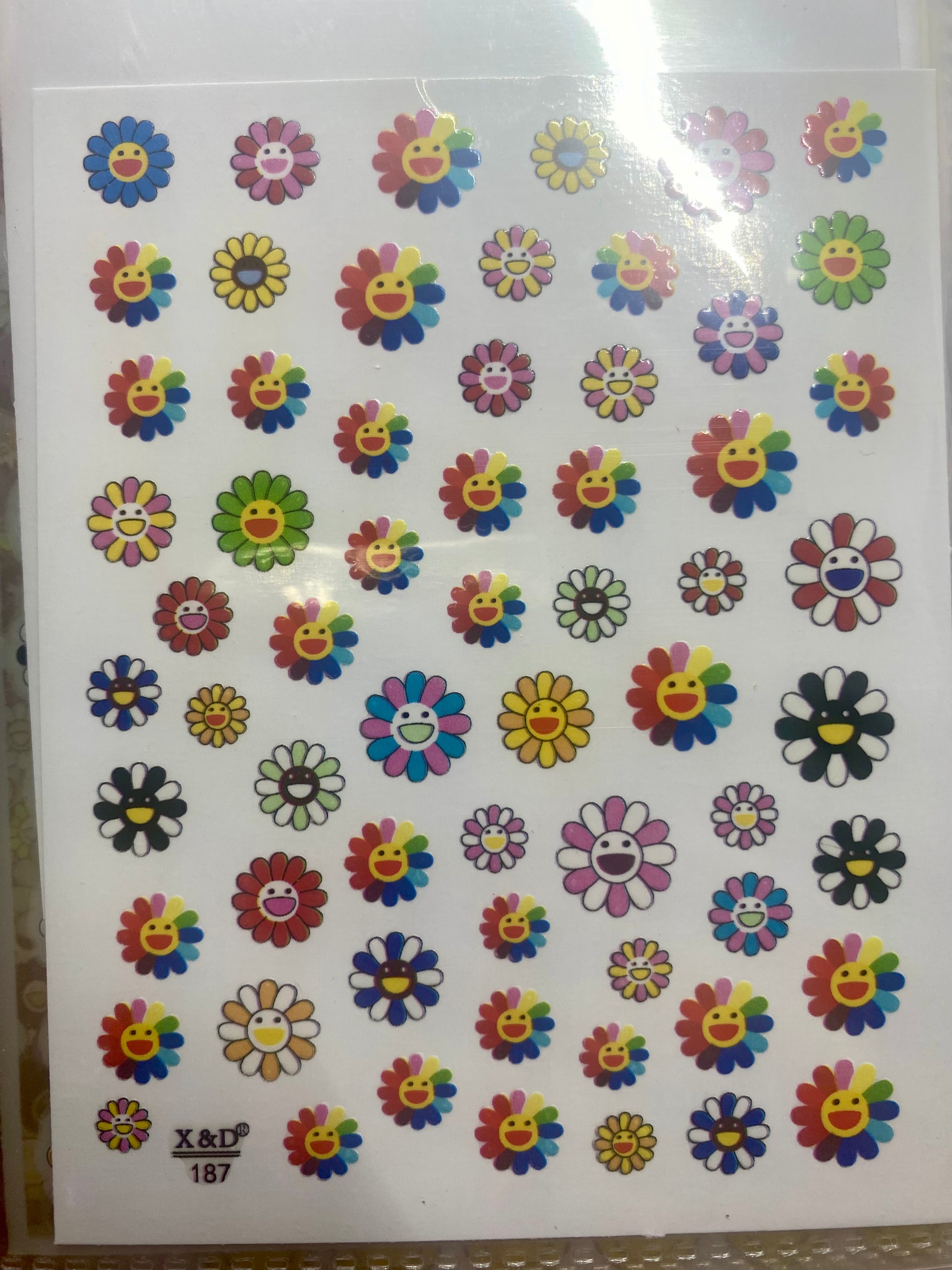 Flowers daisy nail art stickers nail decoration