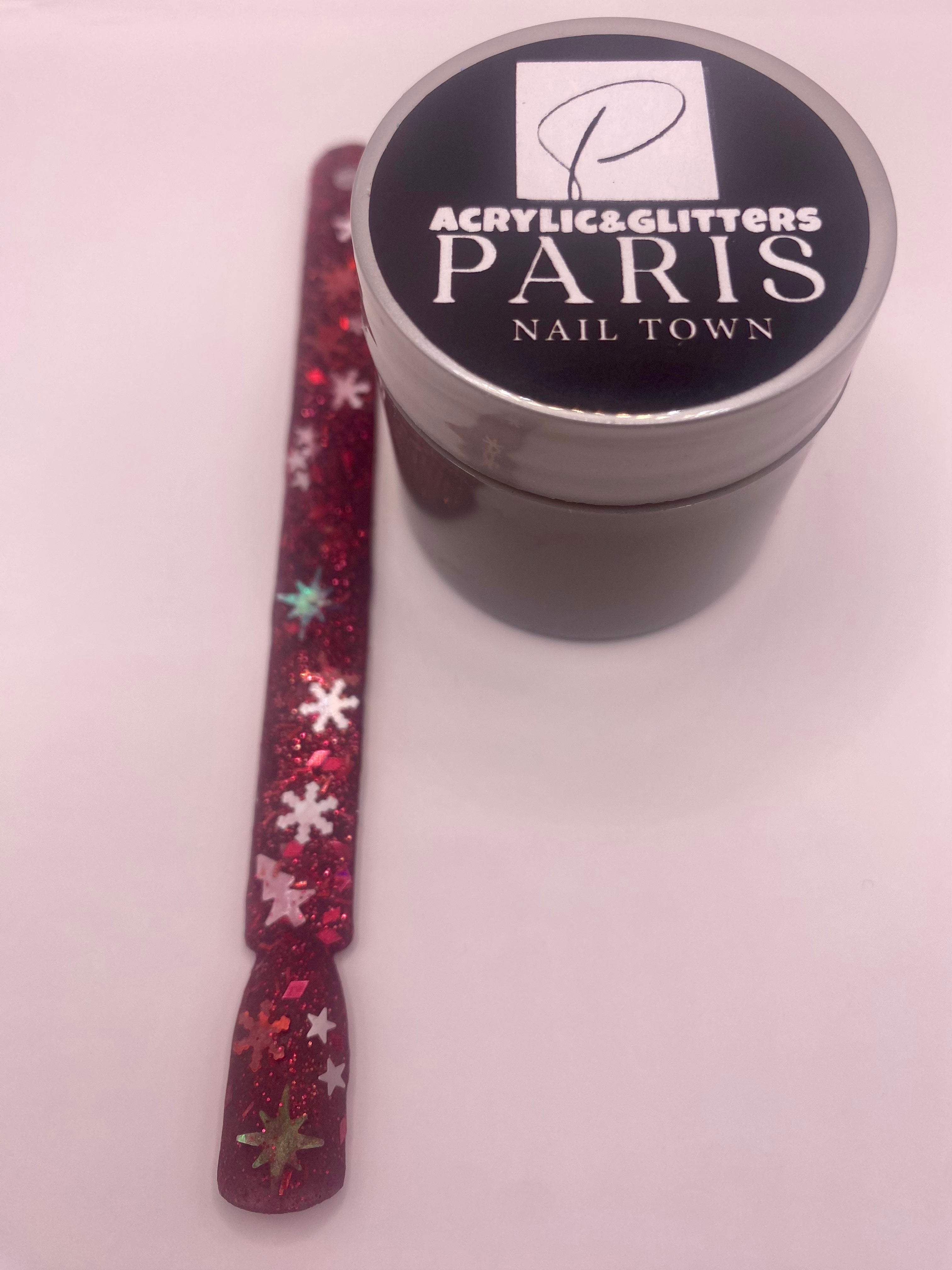 SNOW FLAKES,CHRISTMAS CHUNKY GLITTER ACRYLICS POWDER 6 COLORS AVAILABLE 1.OZ EACH JAR