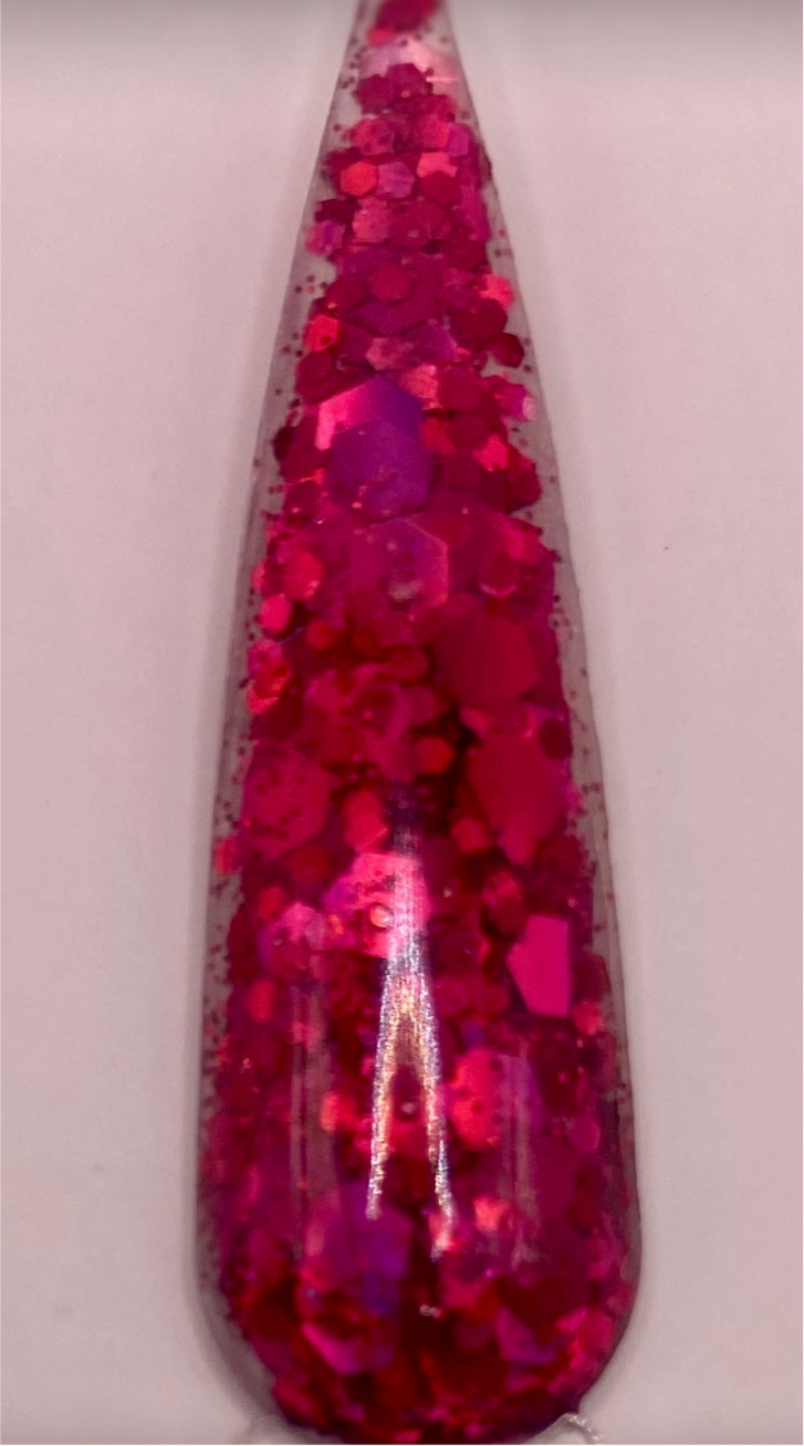 #4 AMAME  CHUNKY GLITTER ACRYLICS [TRANS COLLECTION] 24 COLORS AVAILABLE 1.OZ EACH JAR