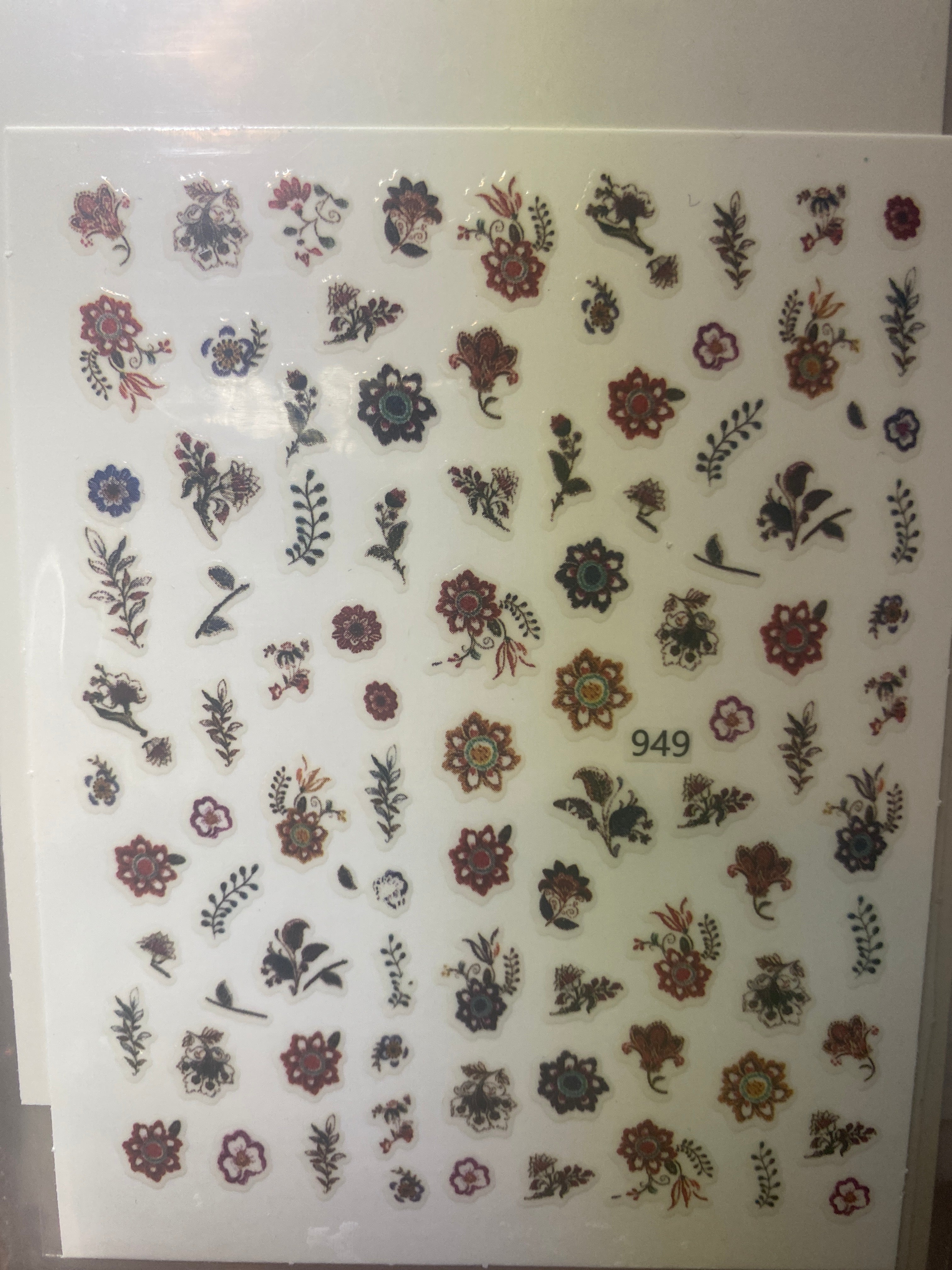 Flowers nail art stickers decals