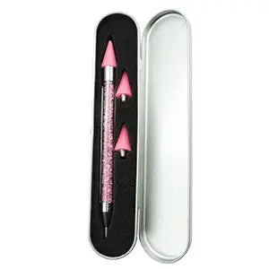 Nail Rhinestone Picker Dotting Tool | Pink Case