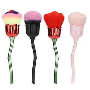 Rose Shape Nail Dust Brushes