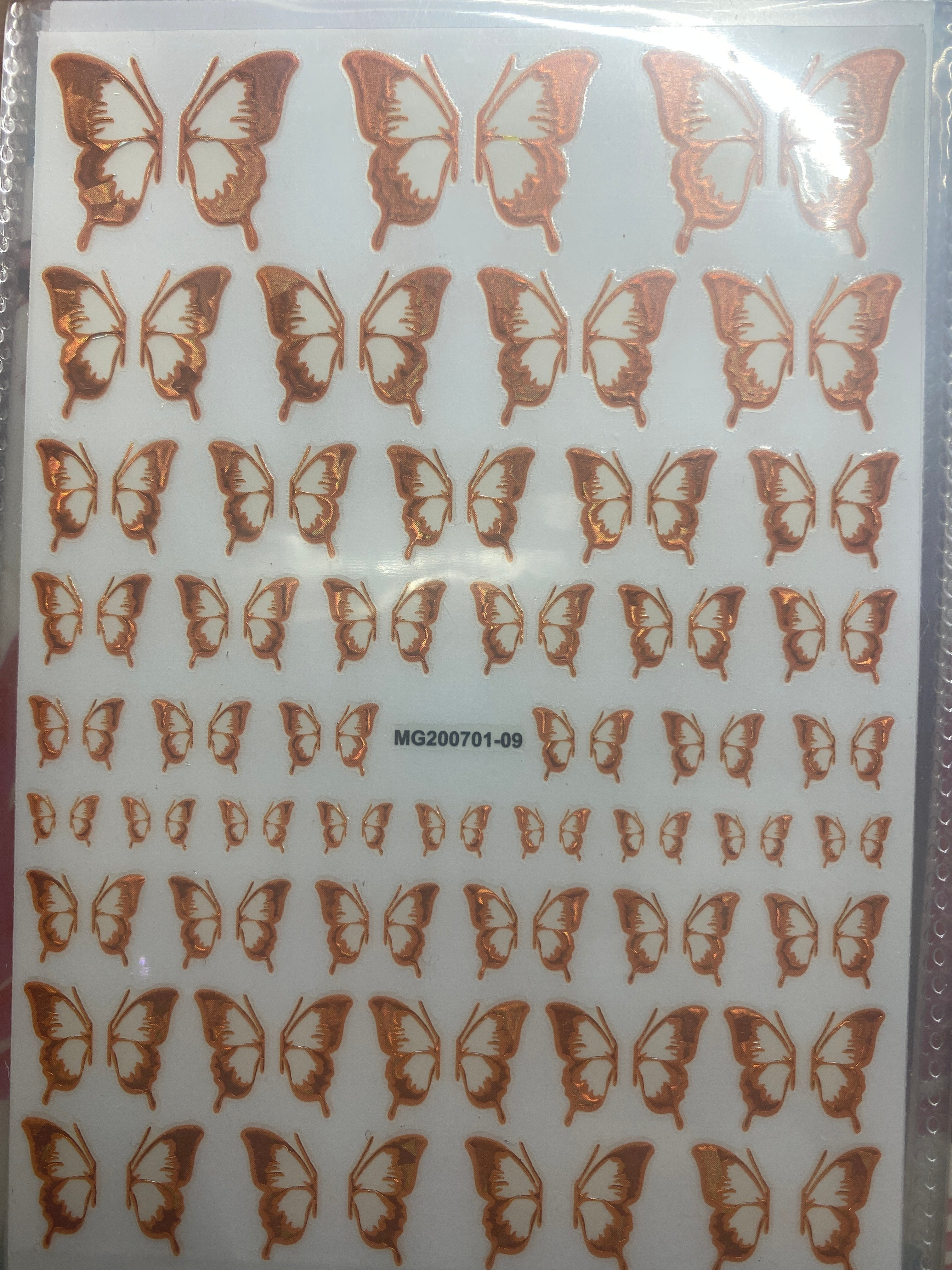 Butterfly nail art stickers decals