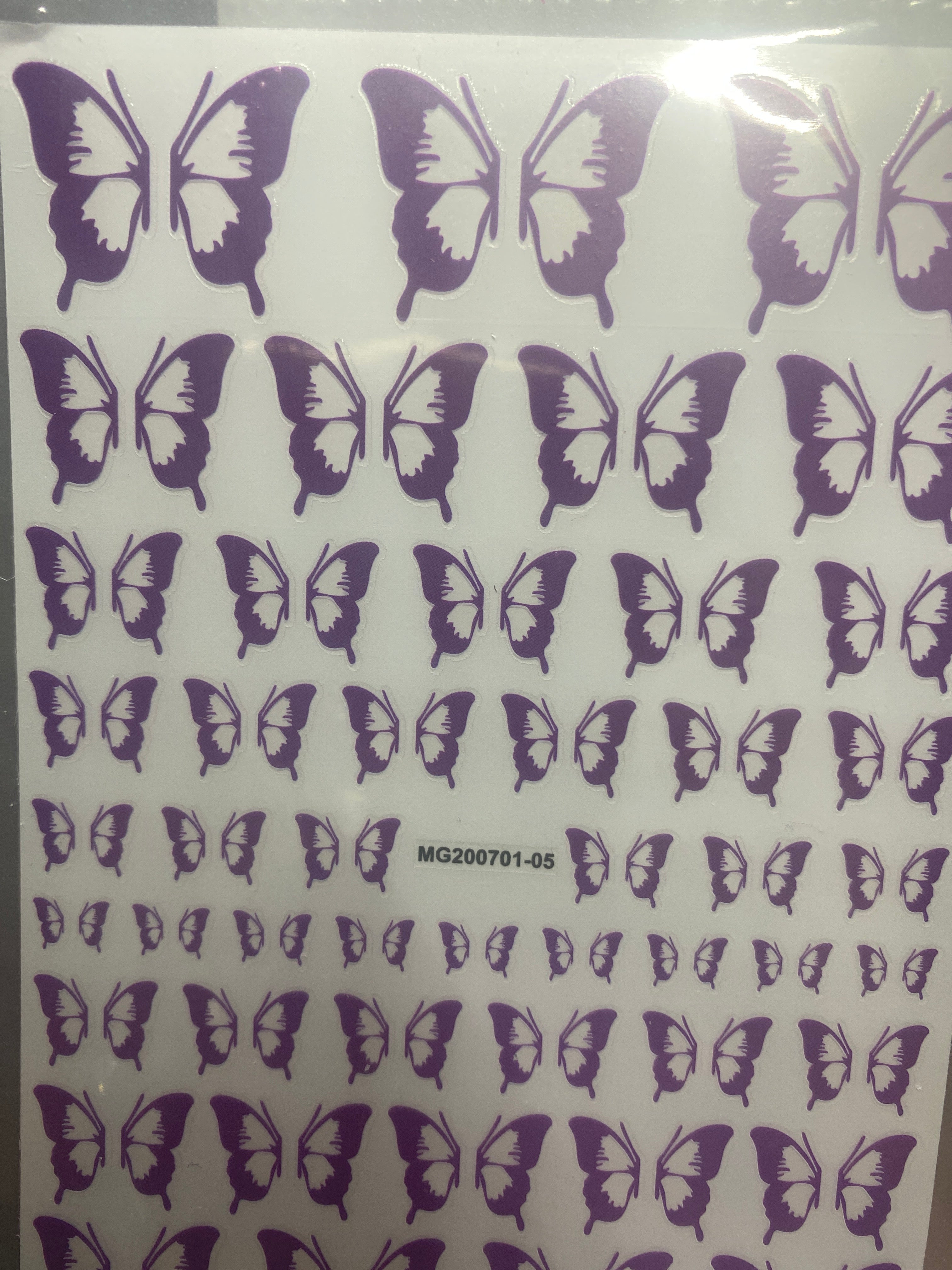 Butterfly nail art stickers decals