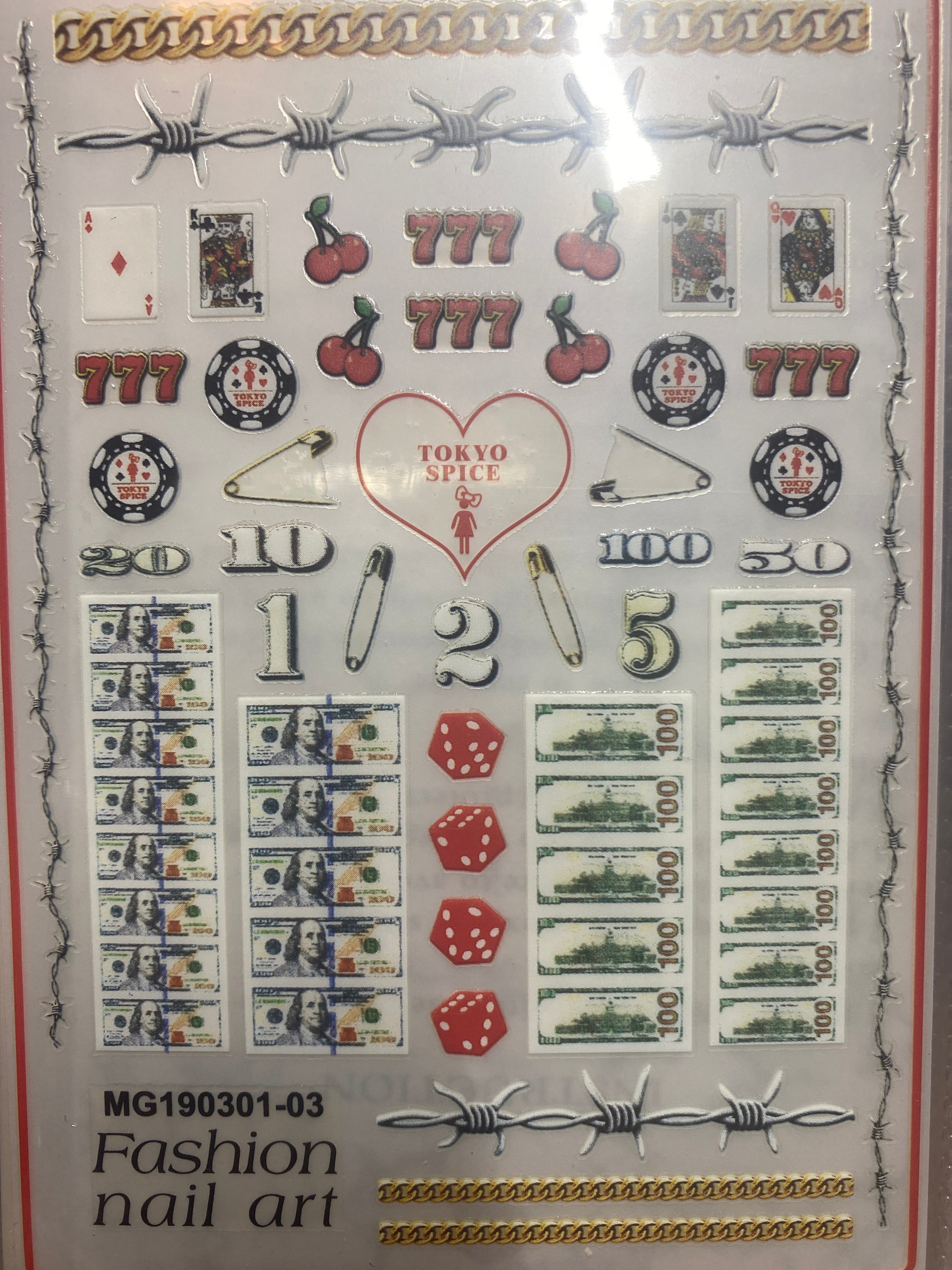 Flowers nail art stickers decals