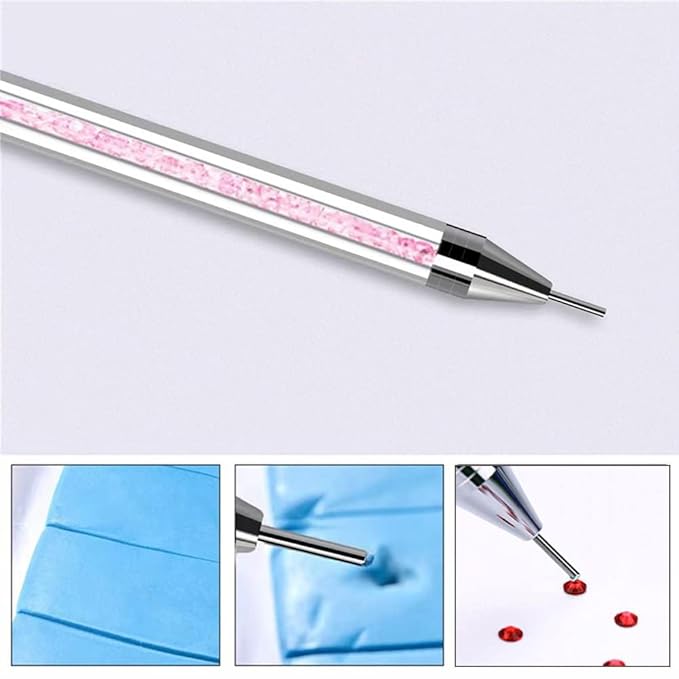 Nail Rhinestone Picker Dotting Tool | Pink Case