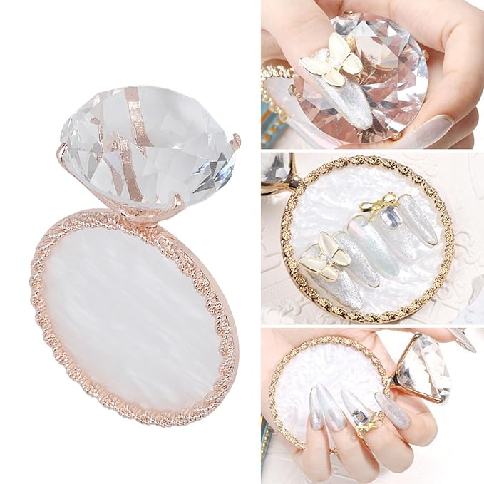 Resin Nail Palette with Diamond |  Accessories