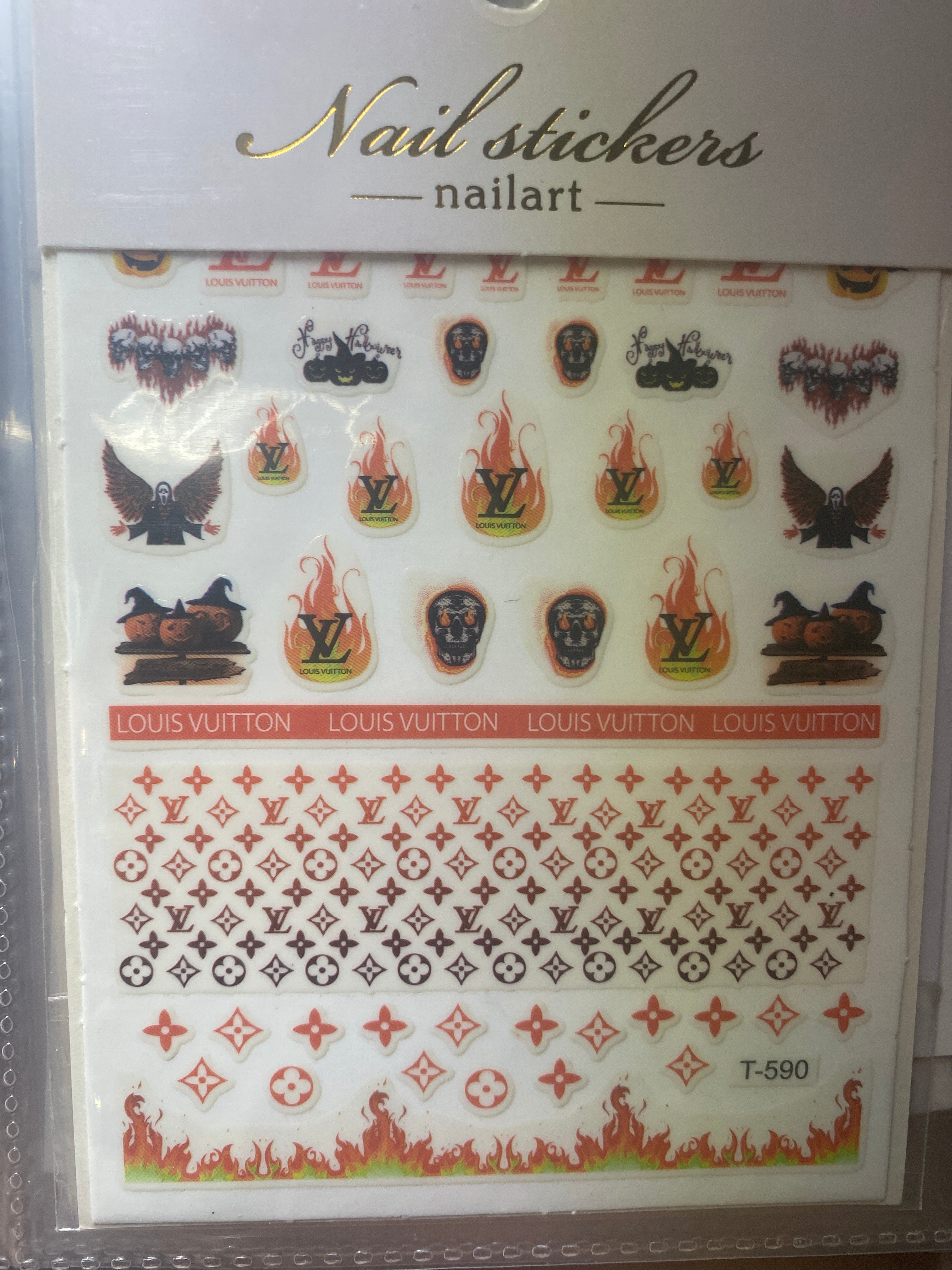 Flowers nail art stickers decals