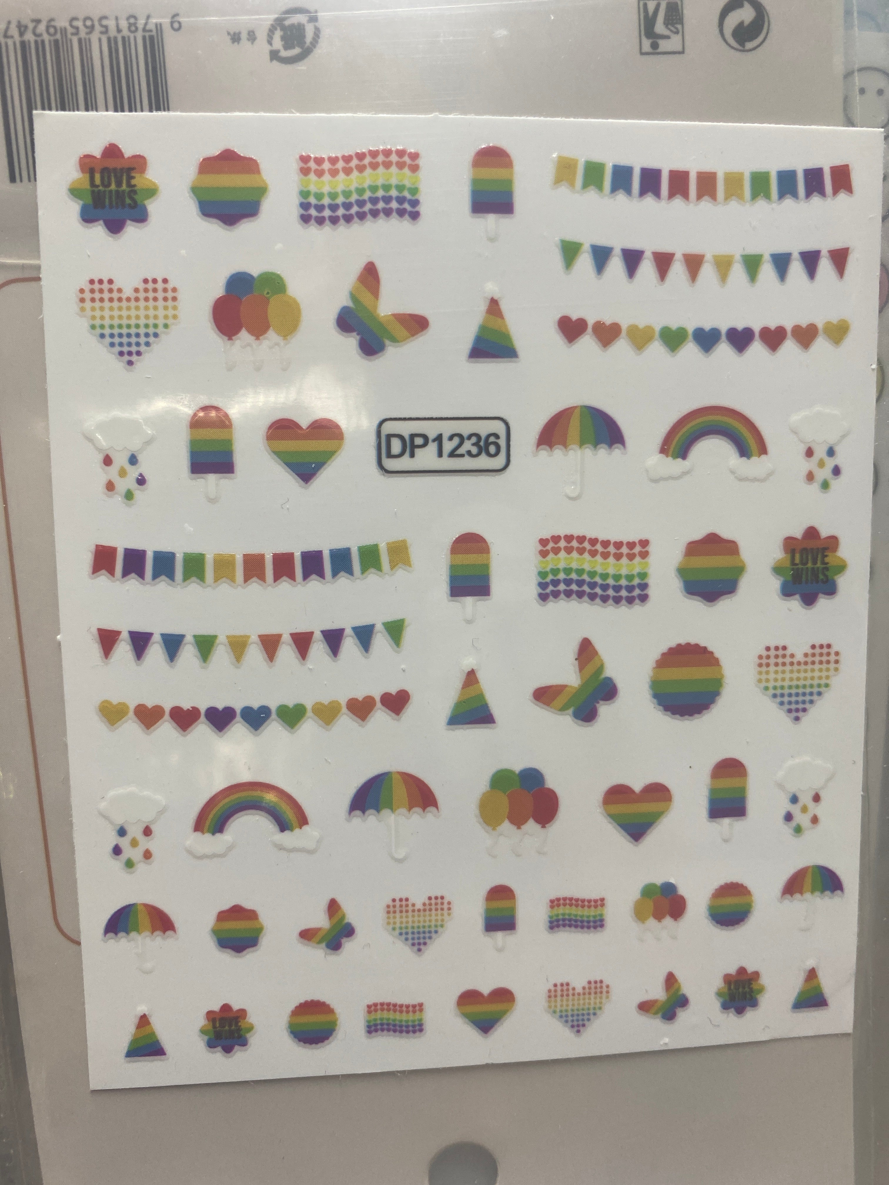 Flowers nail art stickers decals