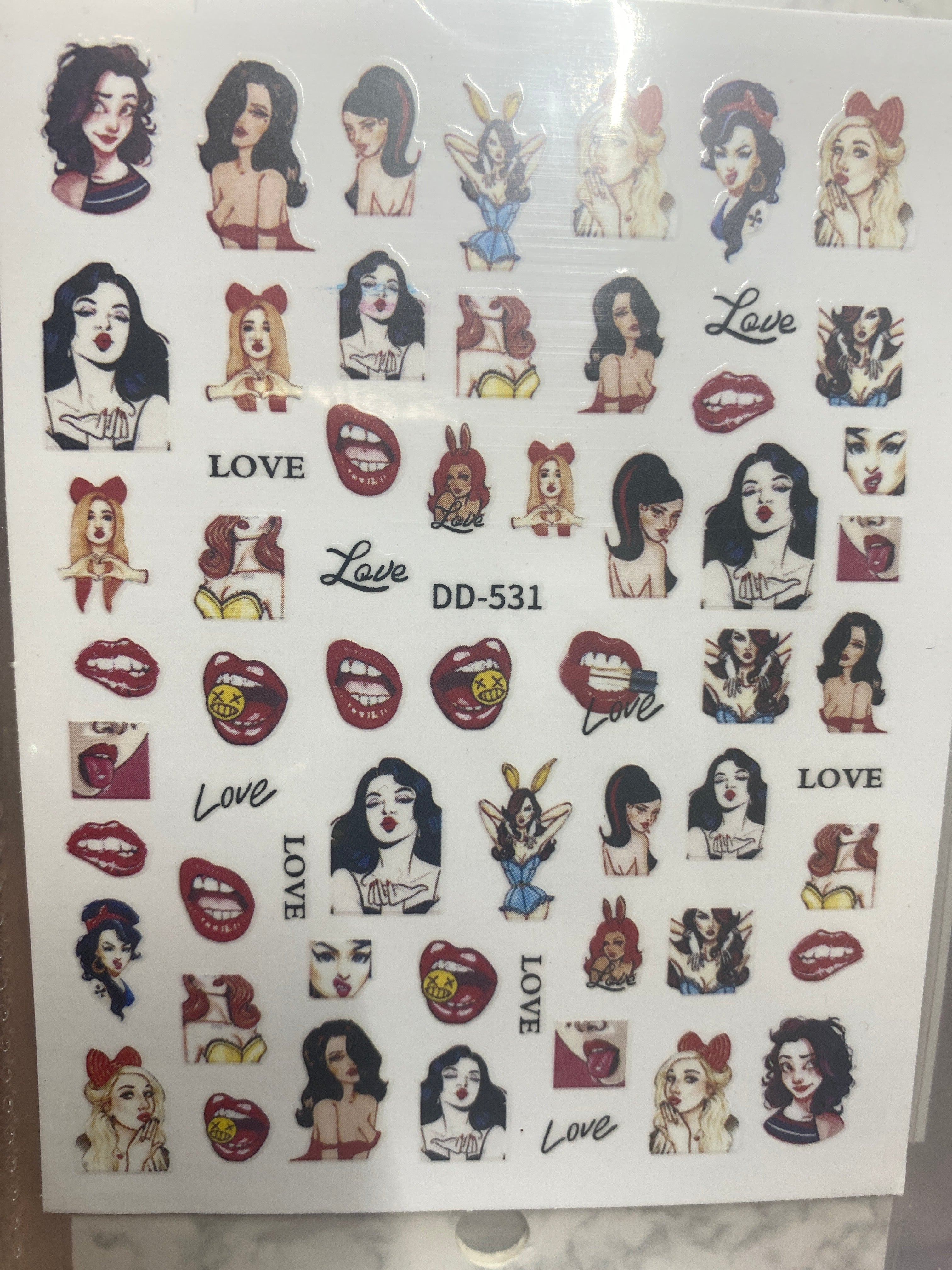 Flowers nail art stickers decals