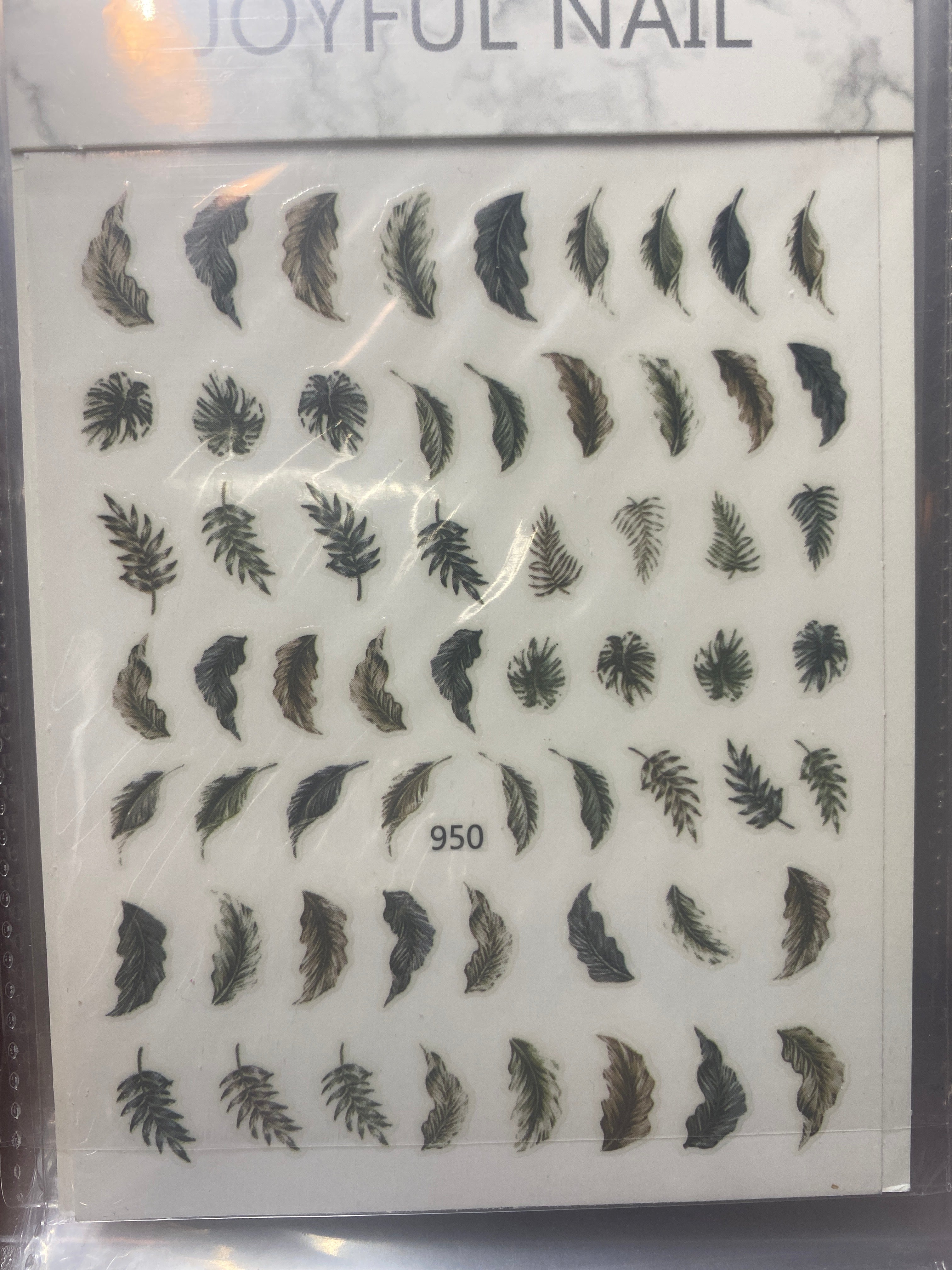 Flowers nail art stickers decals