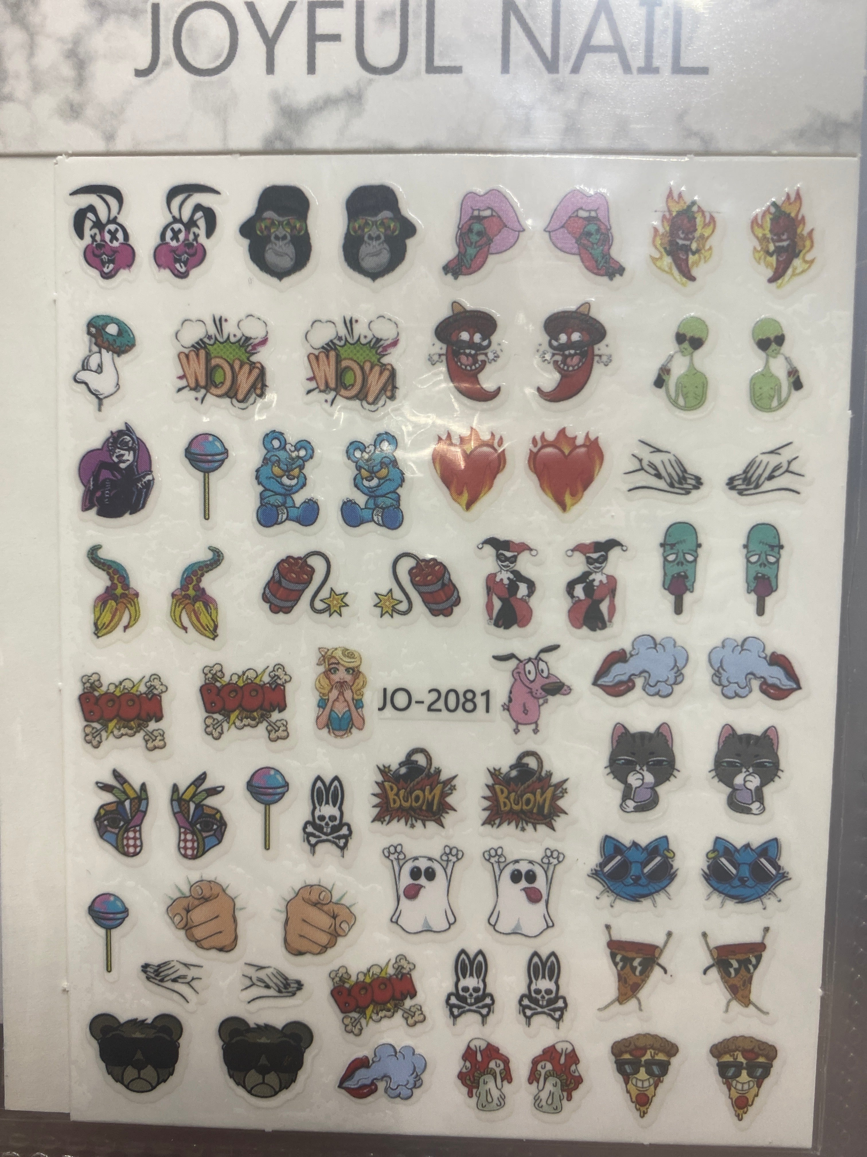 Flowers nail art stickers decals