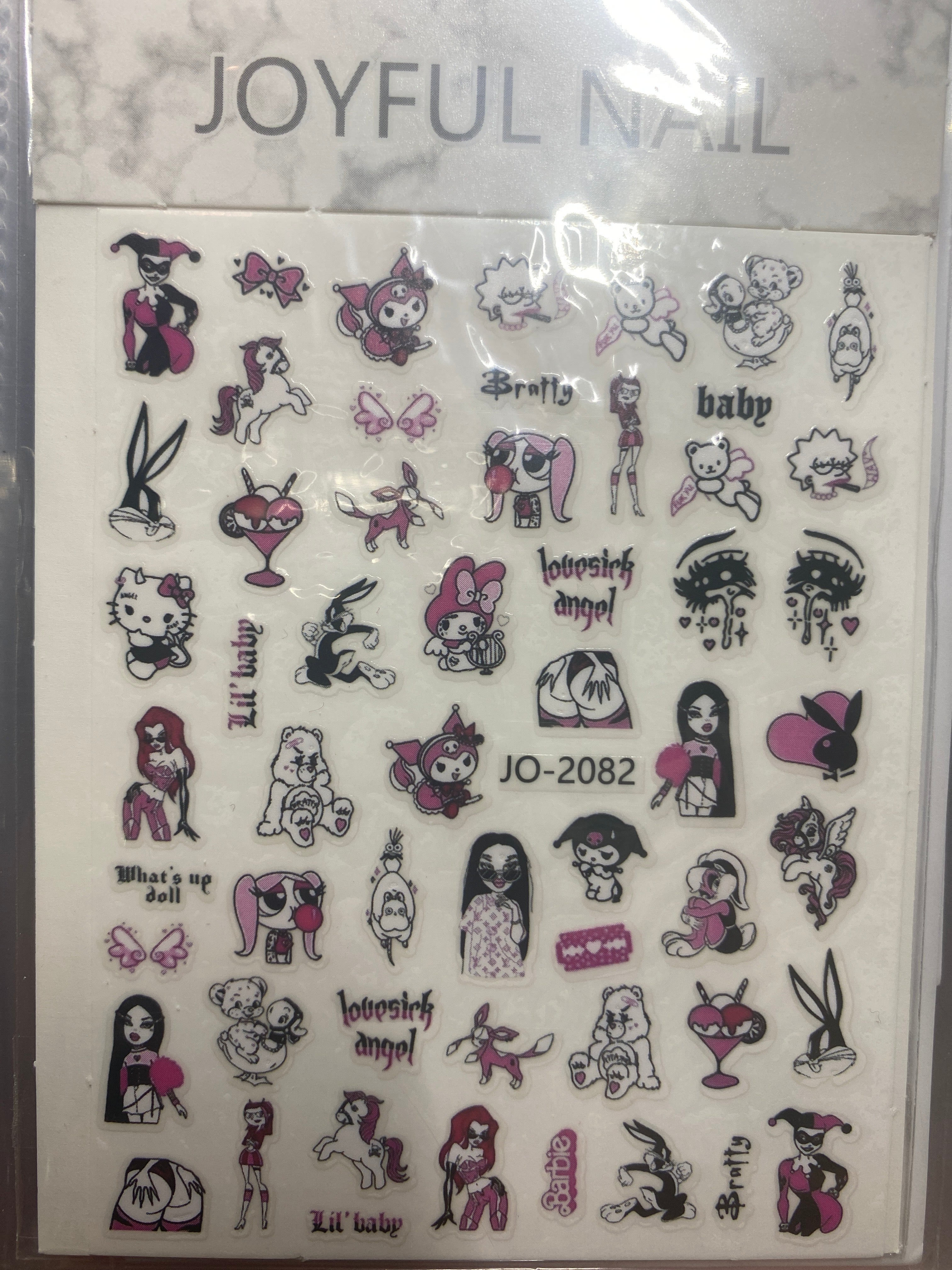 Flowers nail art stickers decals