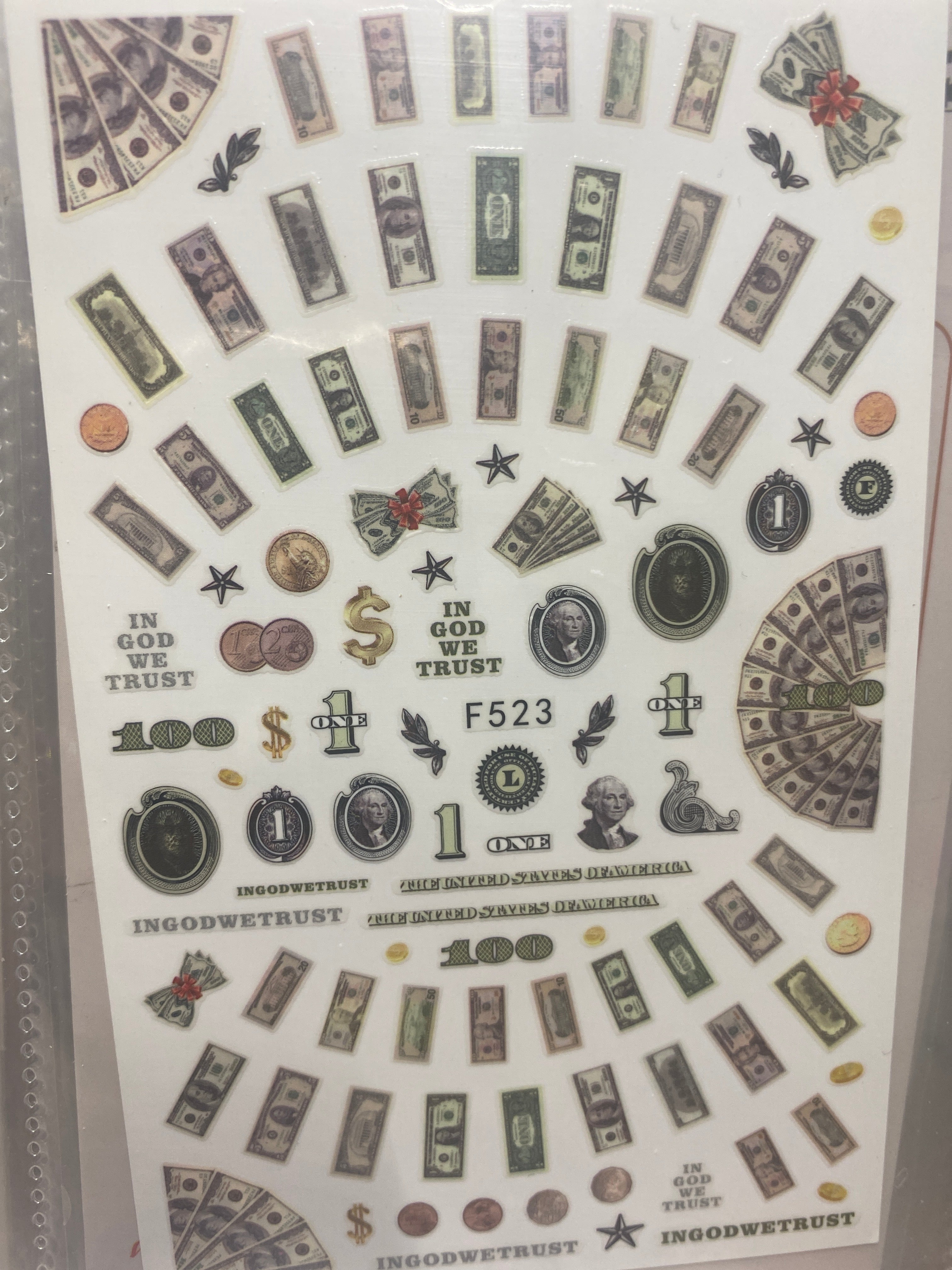 Flowers nail art stickers decals