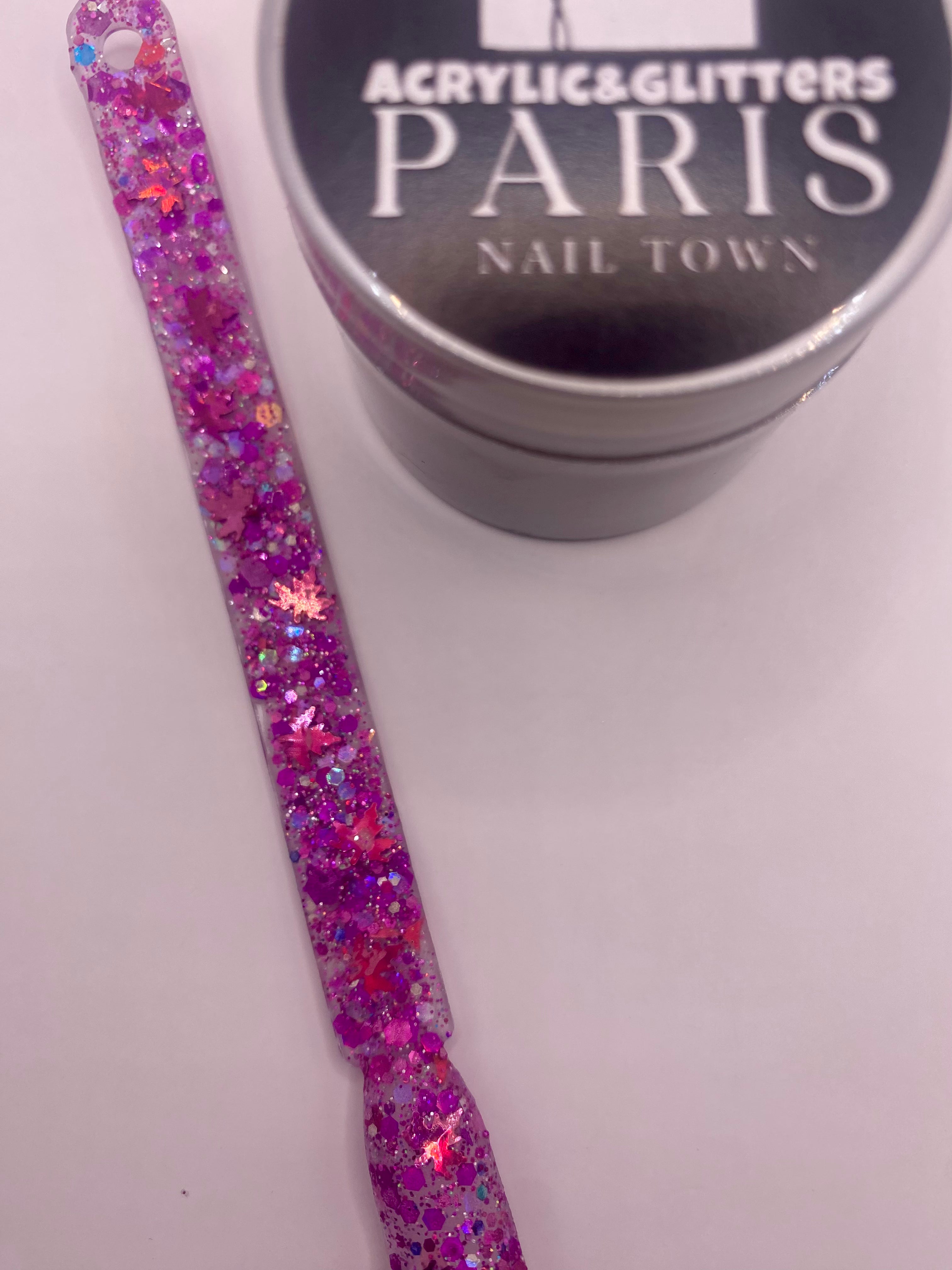 LEAFS FALL CHUNKY GLITTER ACRYLICS POWDER 6 COLORS AVAILABLE 1.OZ EACH JAR