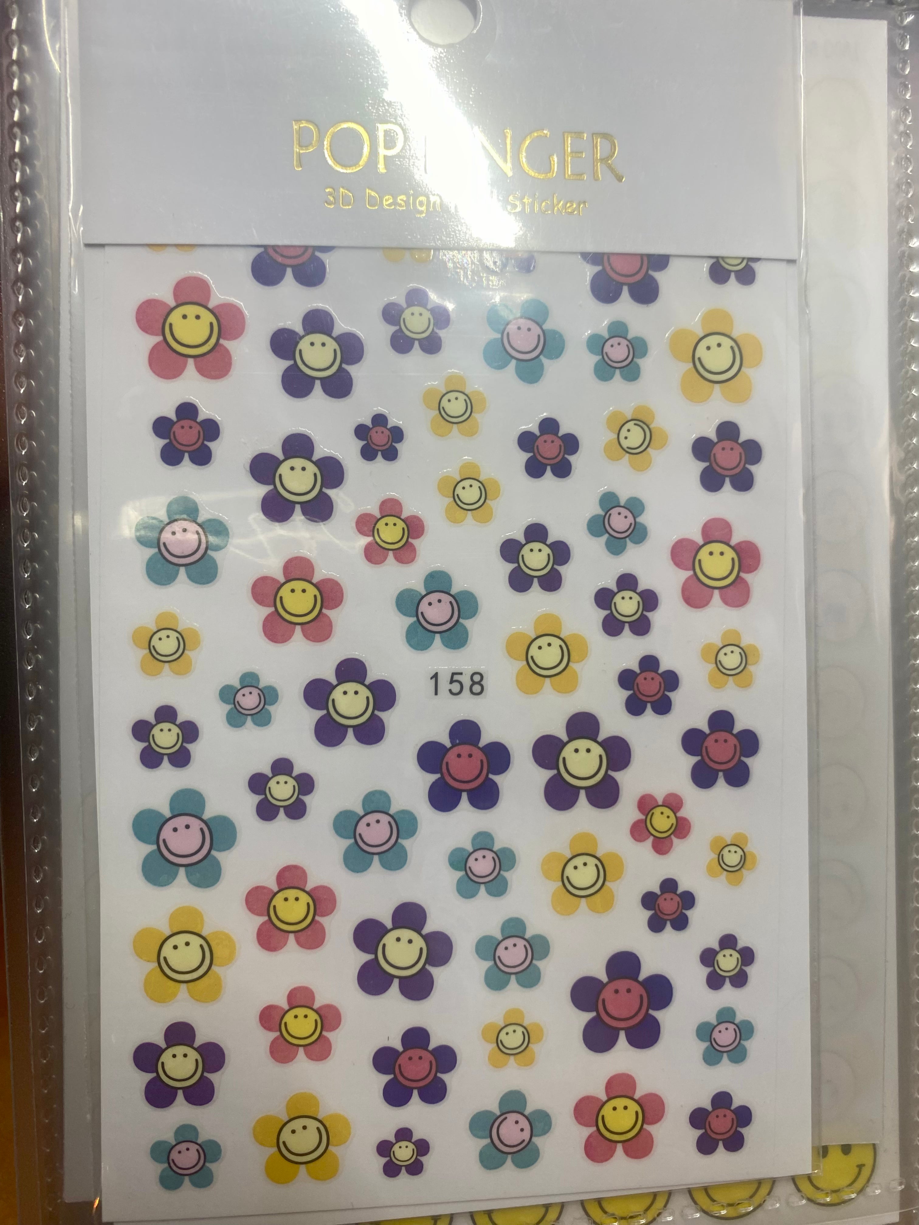 Flowers daisy nail art stickers nail decoration