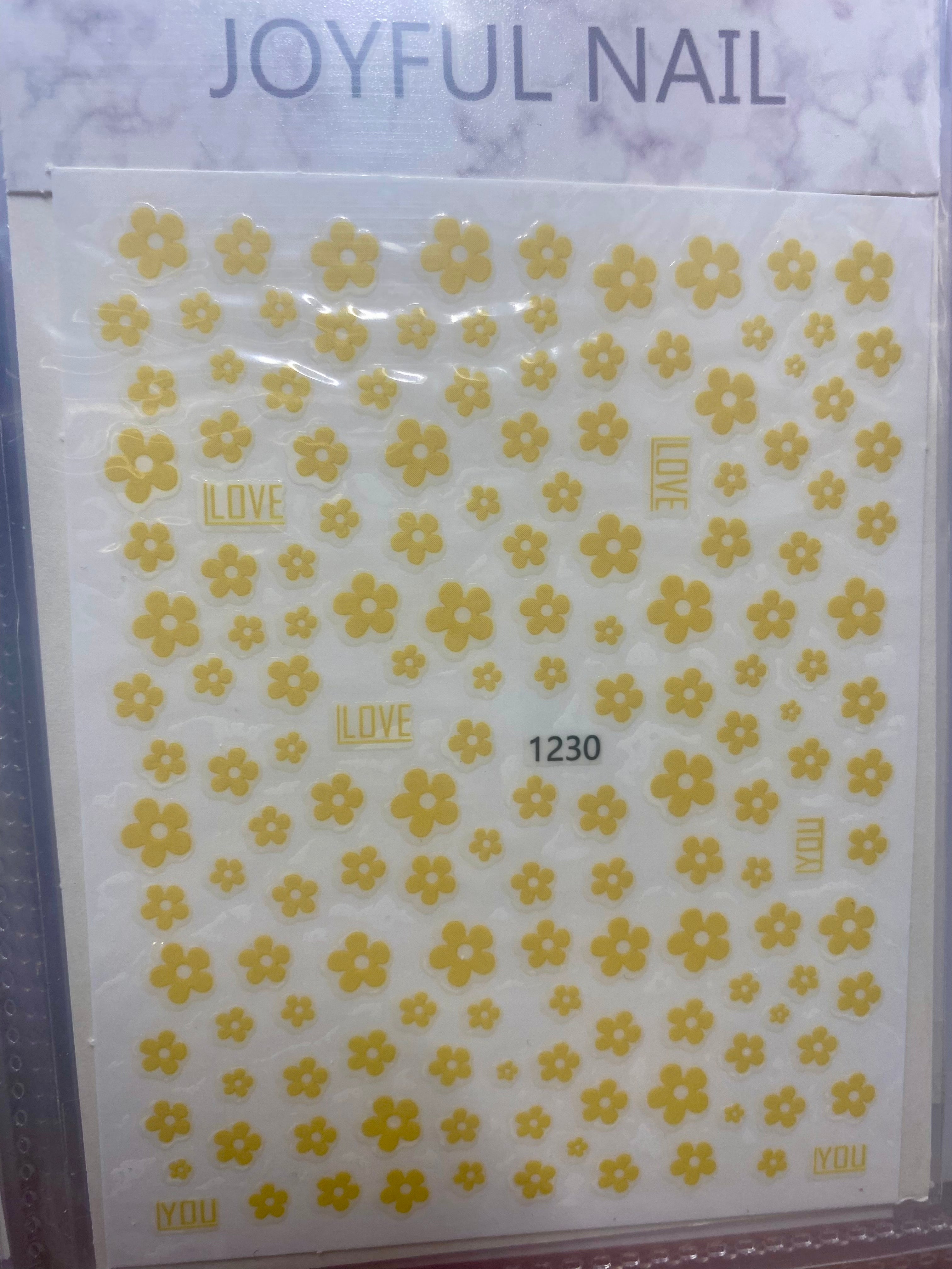 Flowers nail art stickers nail decoration