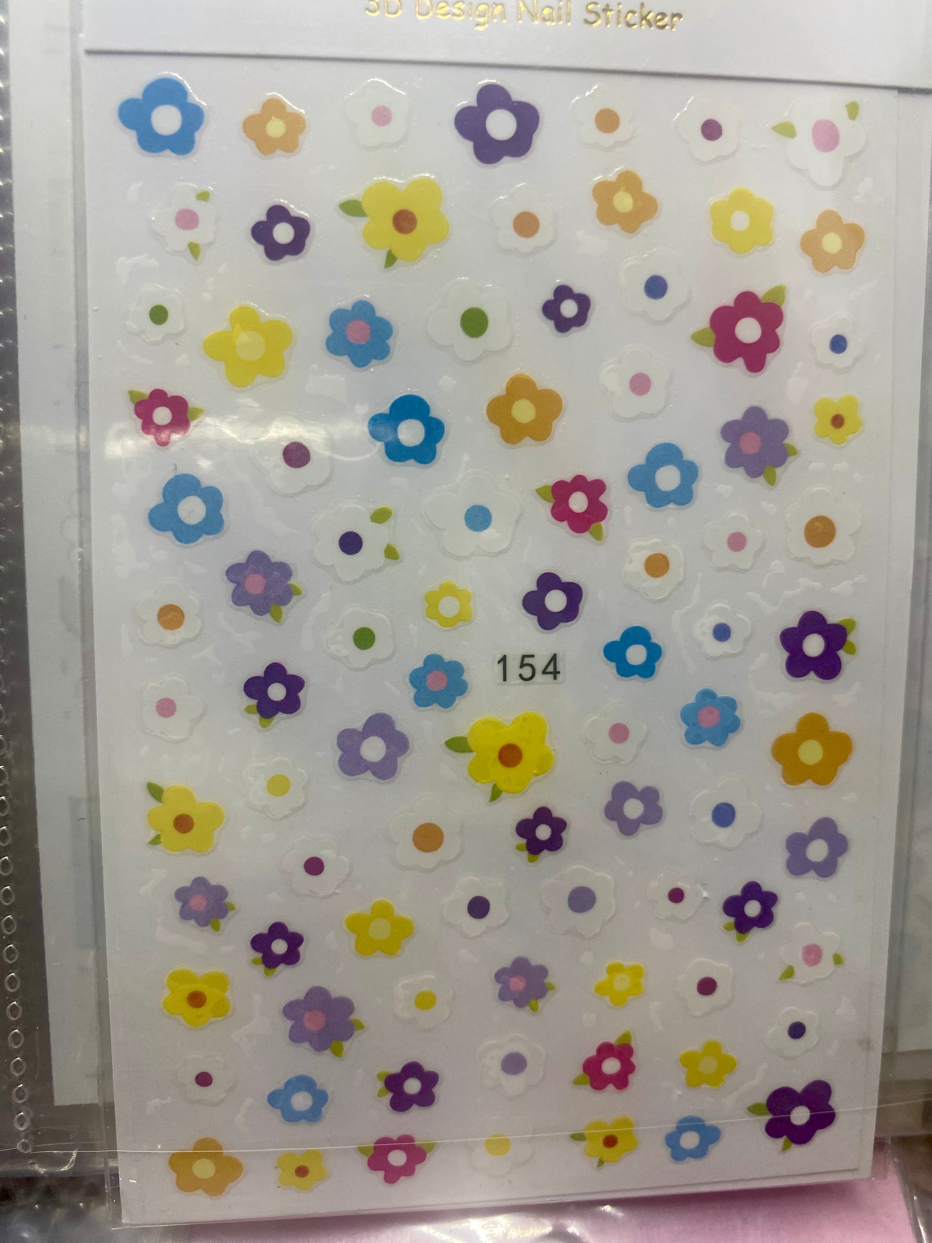 Flowers daisy nail art stickers nail decoration