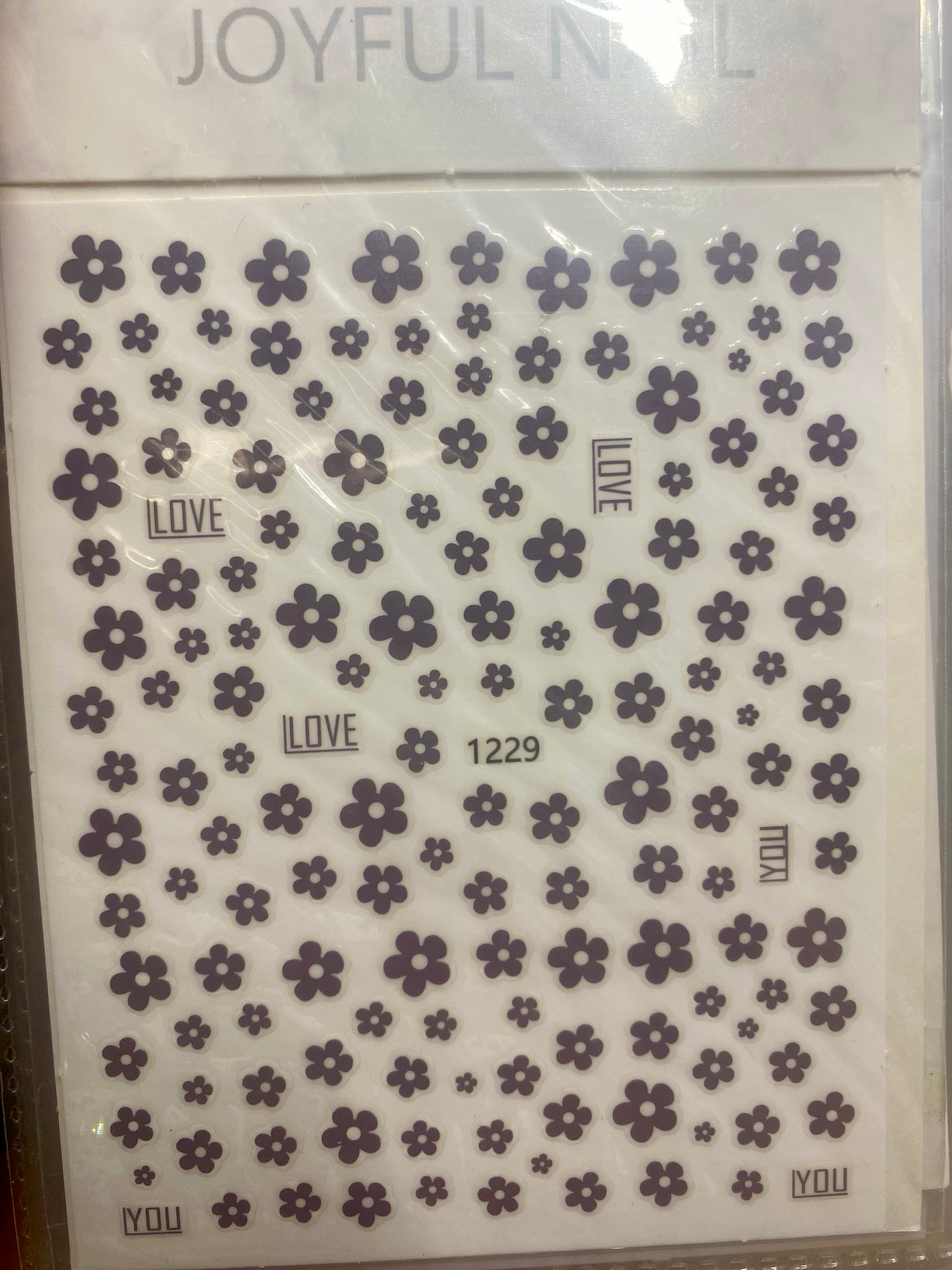 Flowers nail art stickers nail decoration