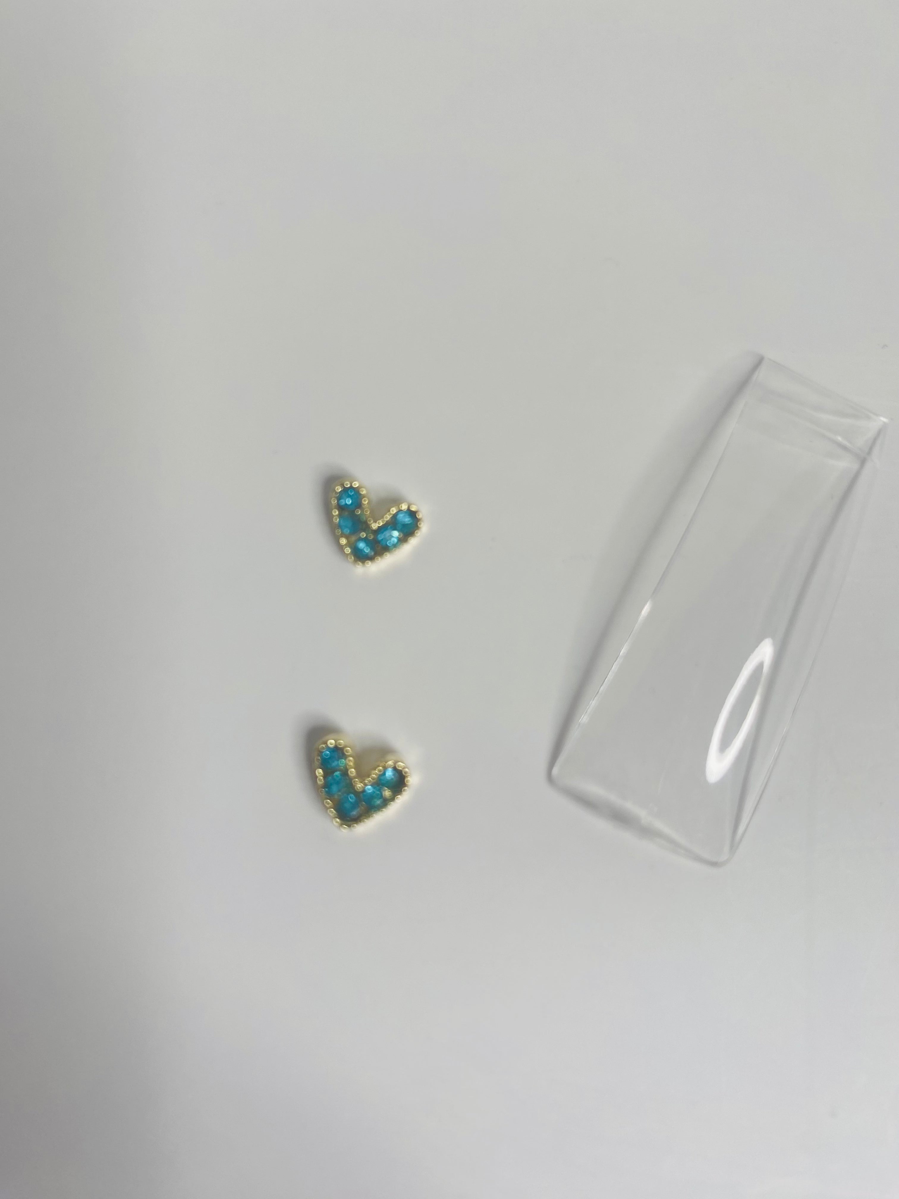 Charms hearts/gold tone