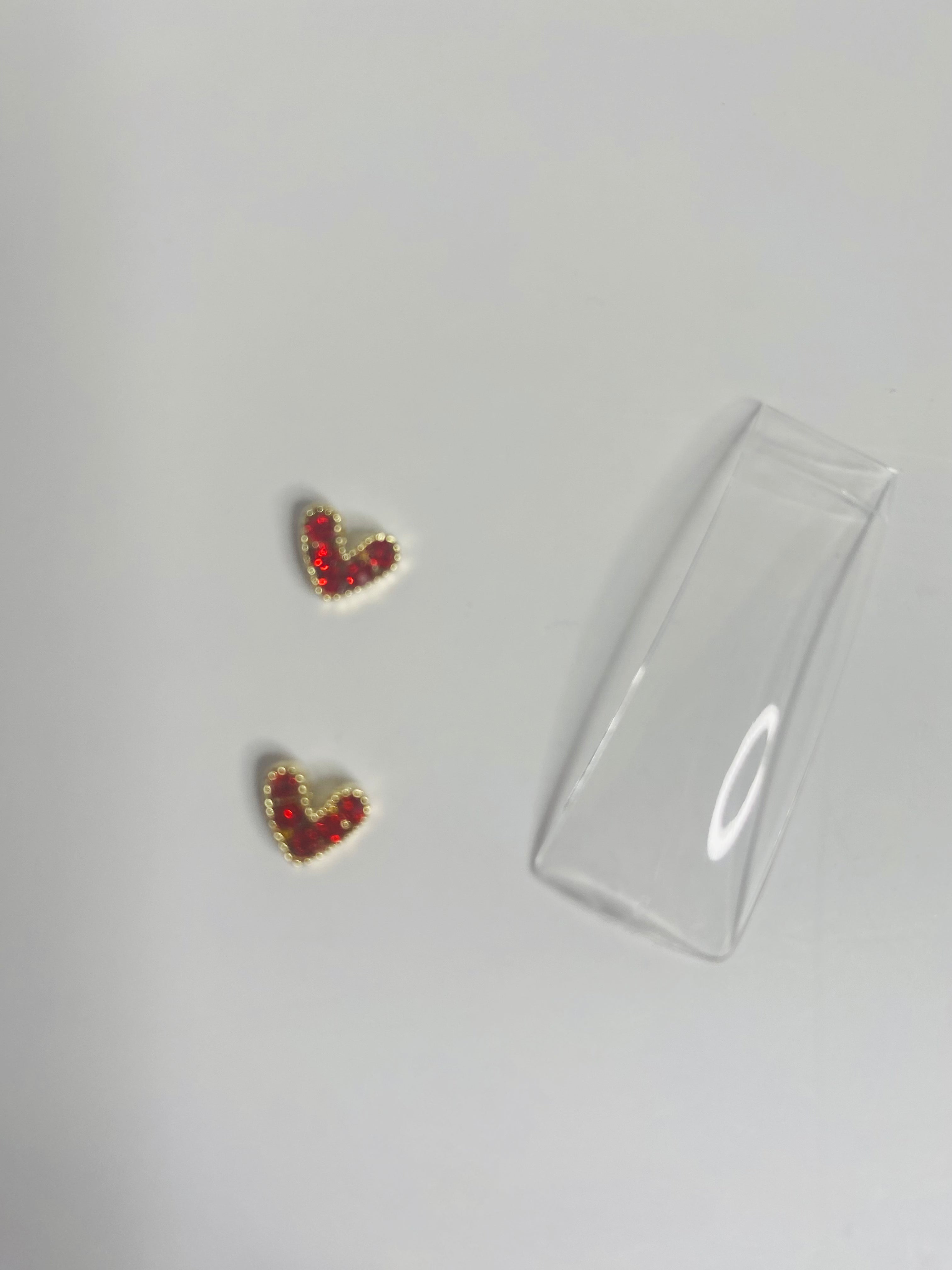 Charms hearts/gold tone