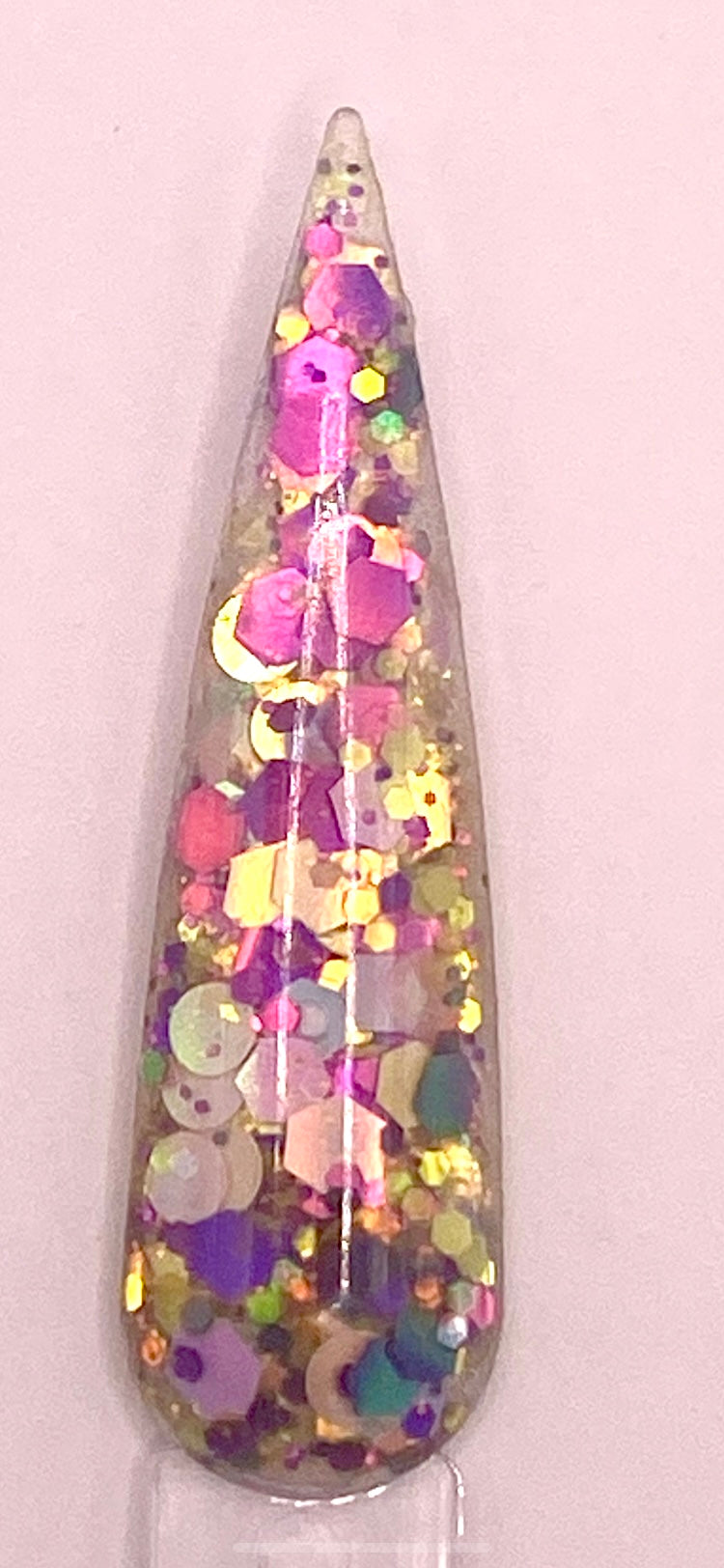 #11 MI VOLUNTAD CHUNKY GLITTER ACRYLICS [TRANS COLLECTION] 24 COLORS AVAILABLE 1.OZ EACH JAR