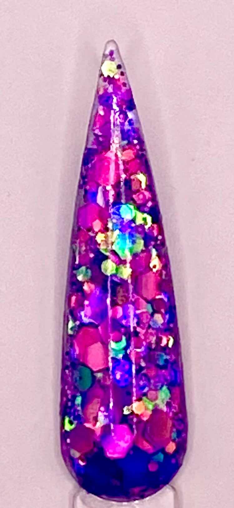 #22 VANIDOSA  CHUNKY GLITTER ACRYLICS [TRANS COLLECTION] 24 COLORS AVAILABLE 1.OZ EACH JAR