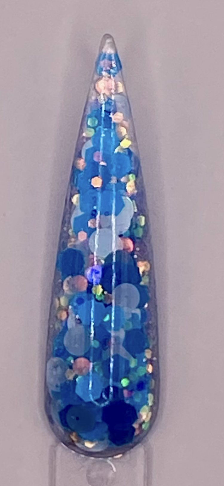 #23 POR-SIEMPRE  CHUNKY GLITTER ACRYLICS [TRANS COLLECTION] 24 COLORS AVAILABLE 1.OZ EACH JAR