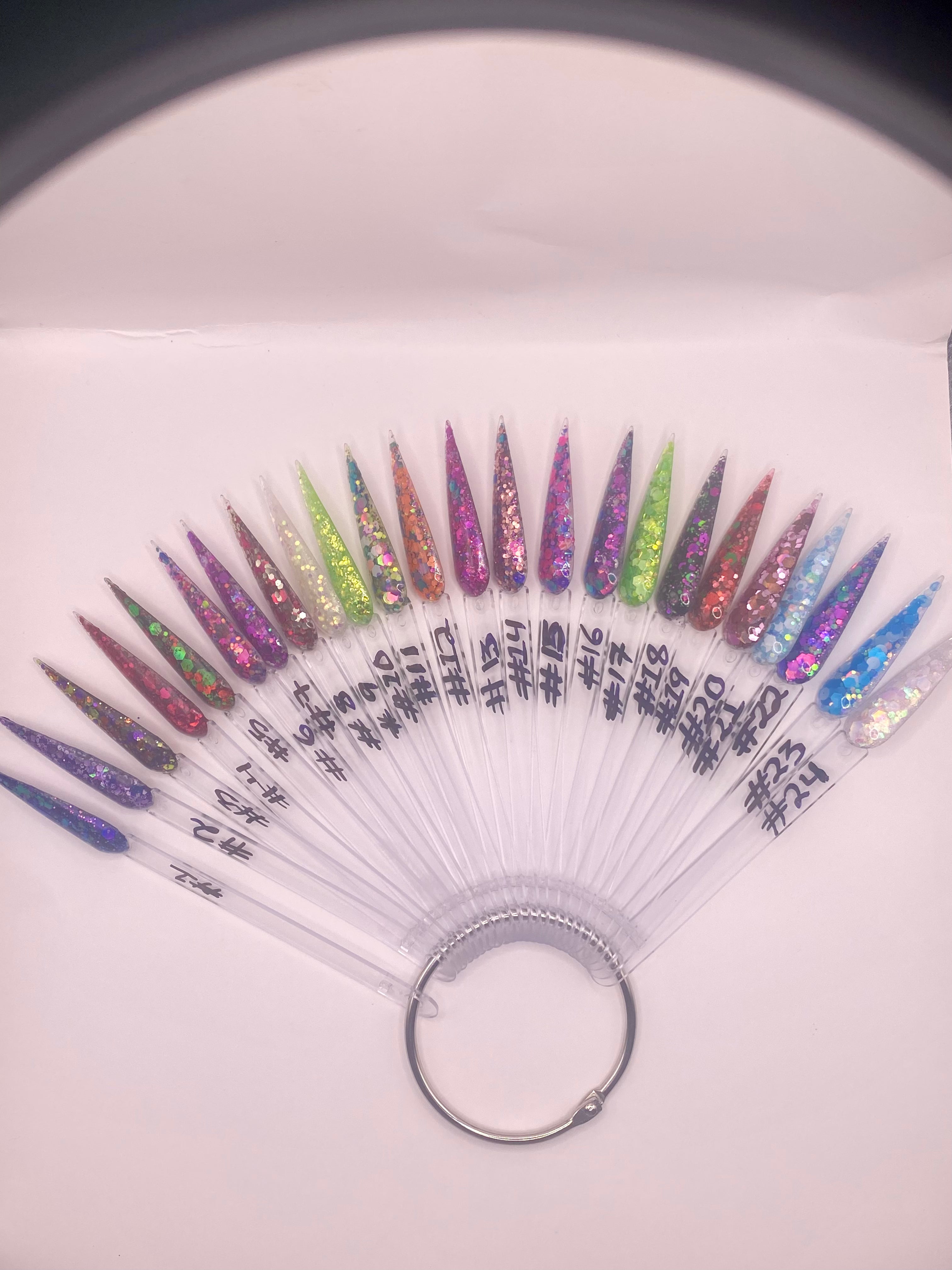 CHUNKY GLITTER ACRYLICS [TRANS COLLECTION] 24 COLORS 1.OZ EACH JAR