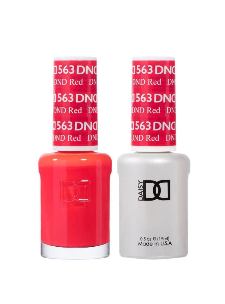 DND  DUO | Gel Polish | DND Red| 563