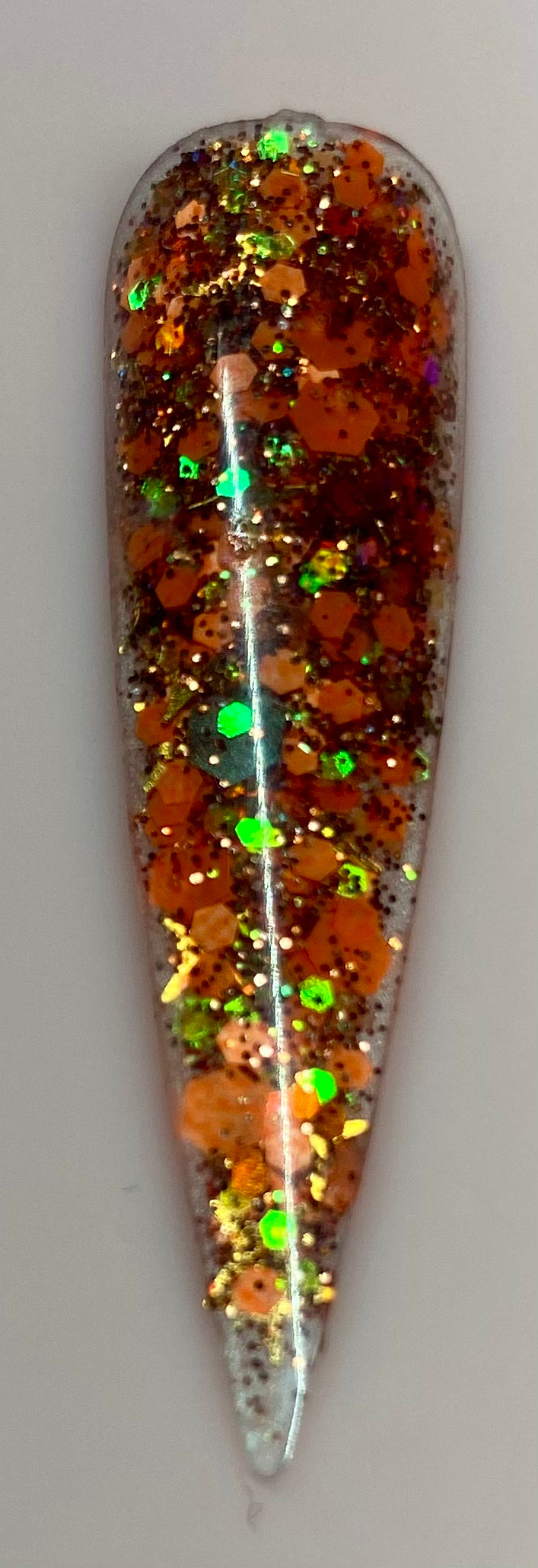 PUMPKIN  GLITTER ACRYLIC 1.OZ JAR