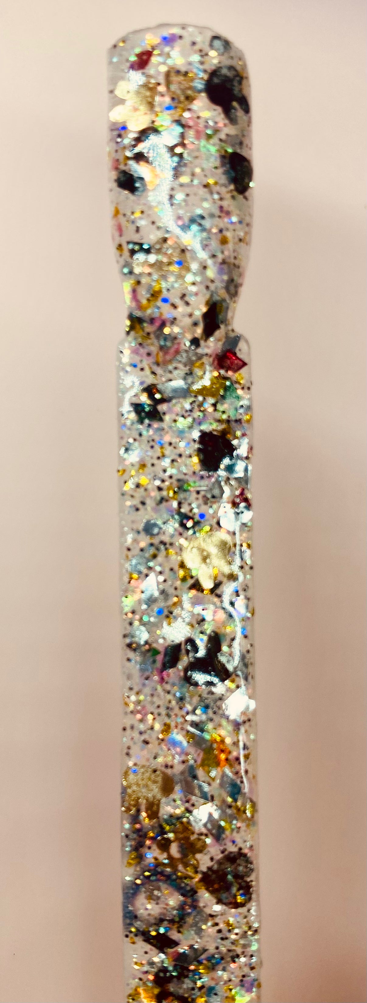 #01 VALENTINES  GLITTER ACRYLIC 1.OZ JAR