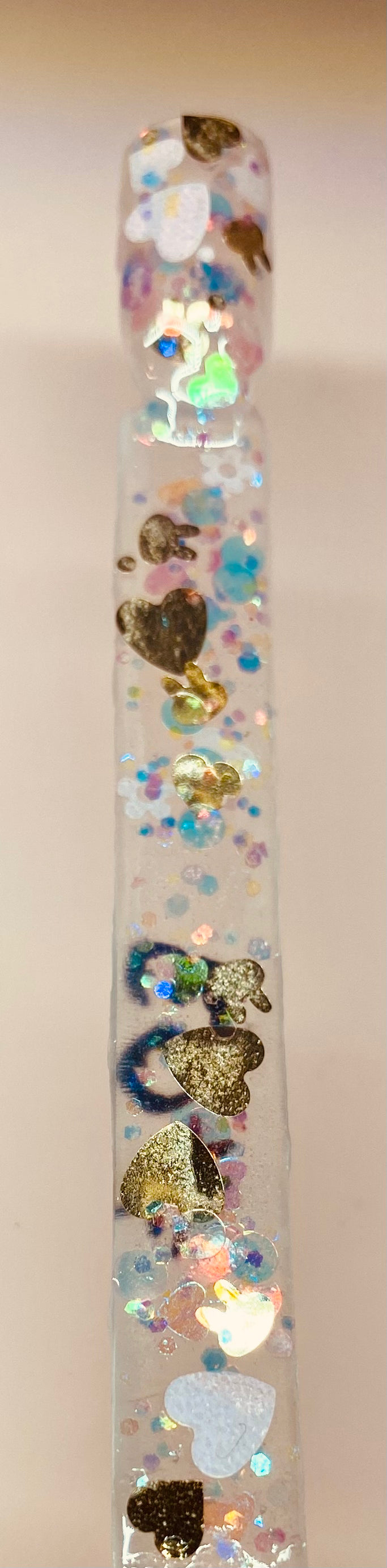 #03 VALENTINES  GLITTER ACRYLIC 1.OZ JAR