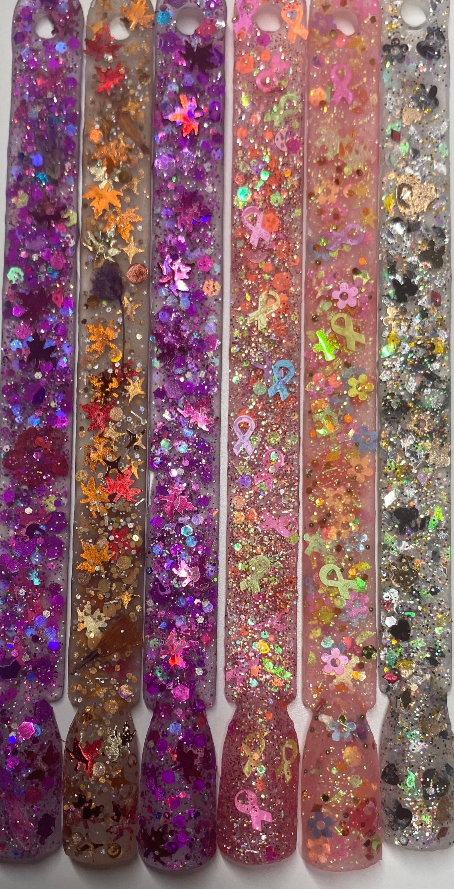 LEAFS FALL CHUNKY GLITTER ACRYLICS POWDER 6 COLORS AVAILABLE 1.OZ EACH JAR