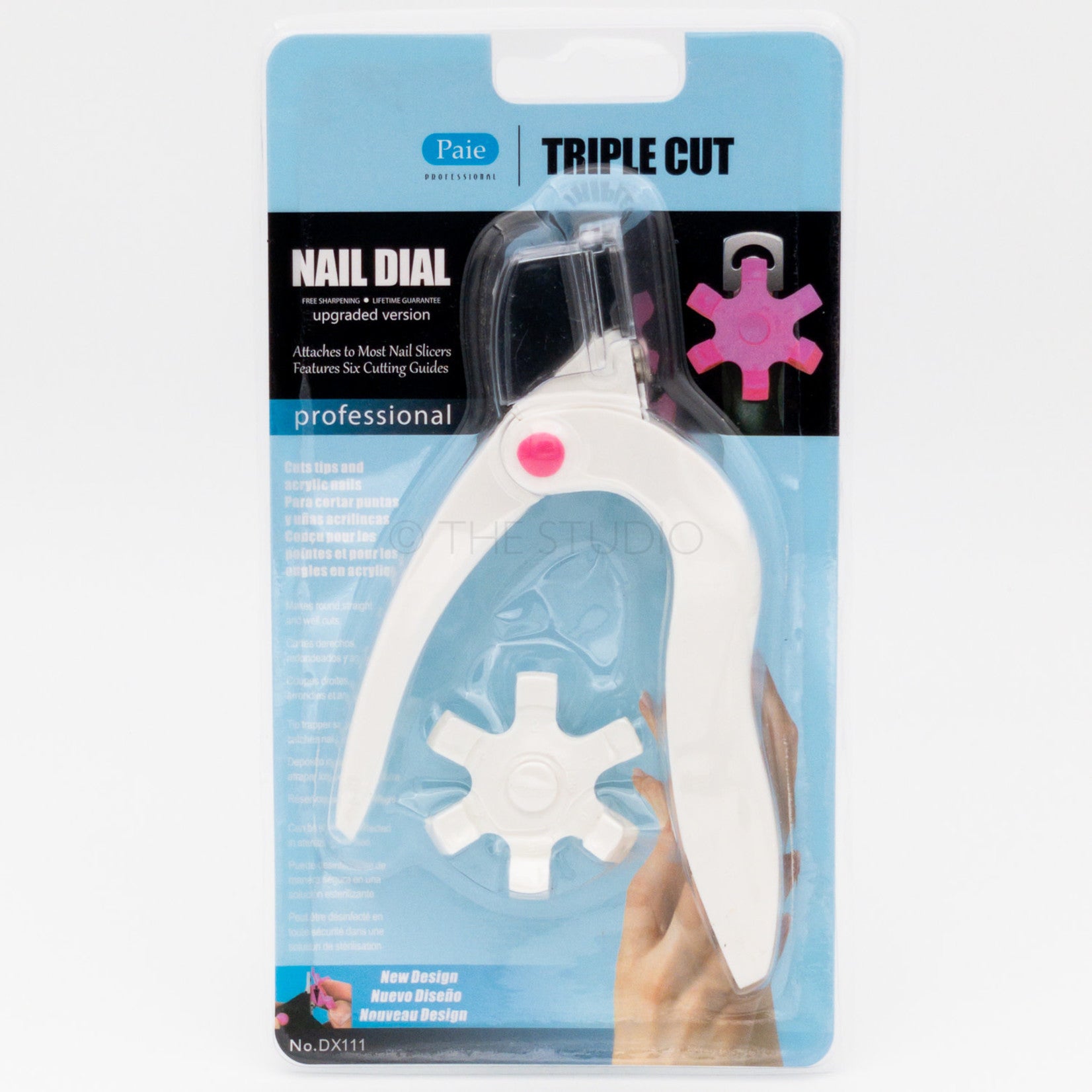 Paie | Nail Dial | White | Triple Cut Tip Slicer